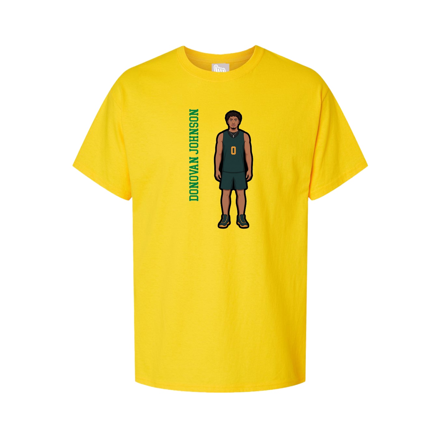 Tee — Name Vertical in Gold