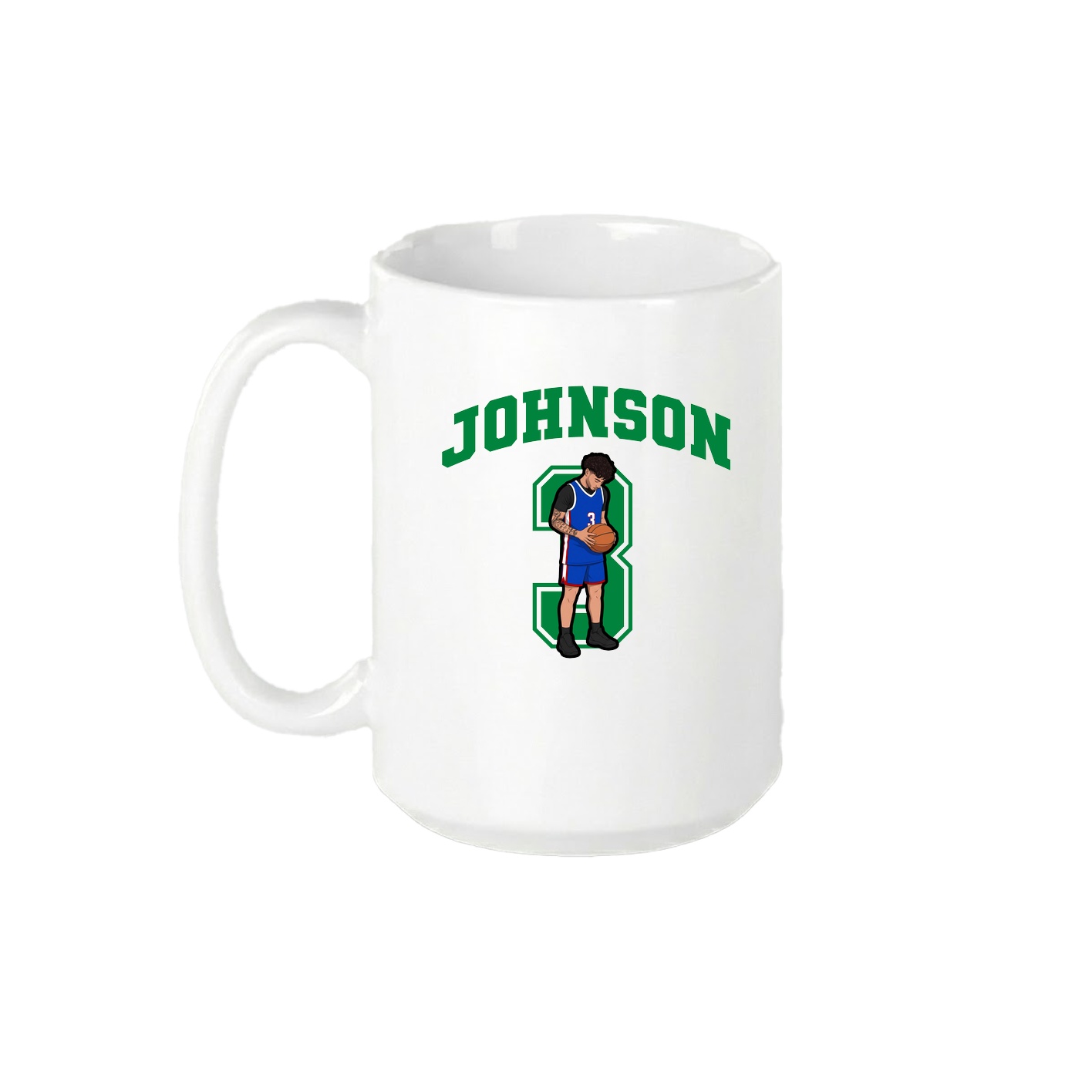 15oz Coffee Mug — Number in White