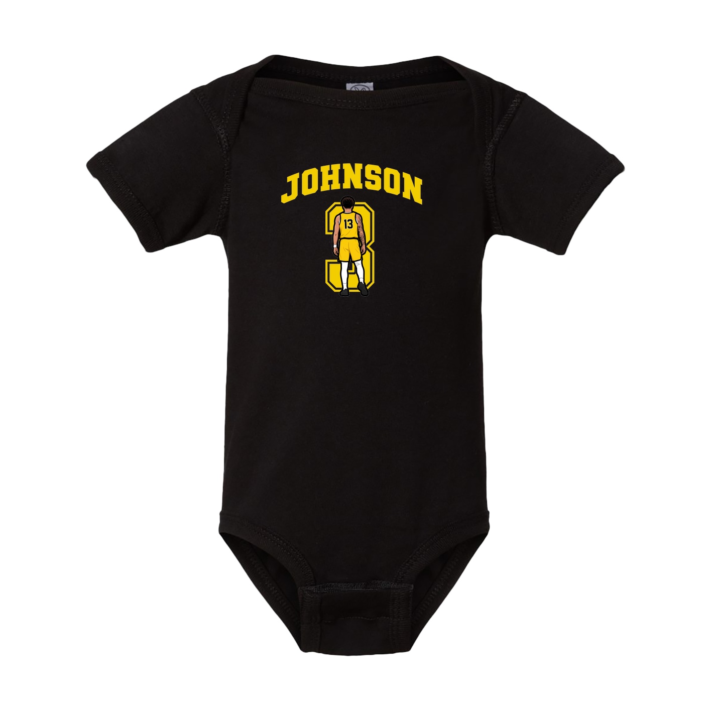 Baby Onesie — Number in Black