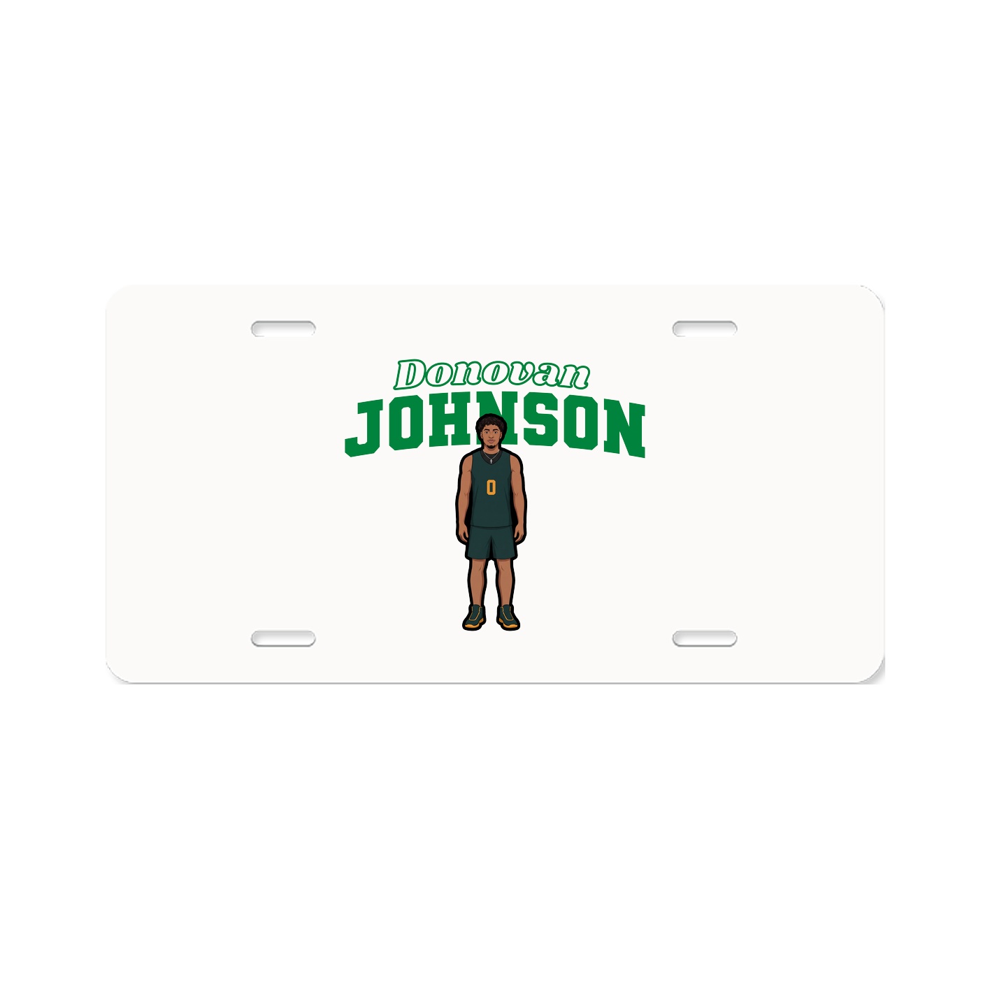 License Plate — Name Arch in Classic