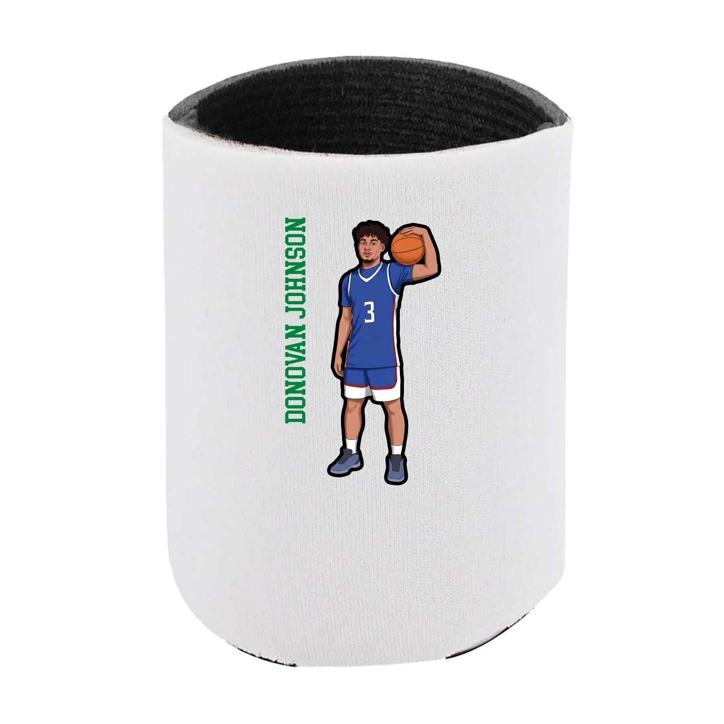 Can Holder — Name Vertical in White