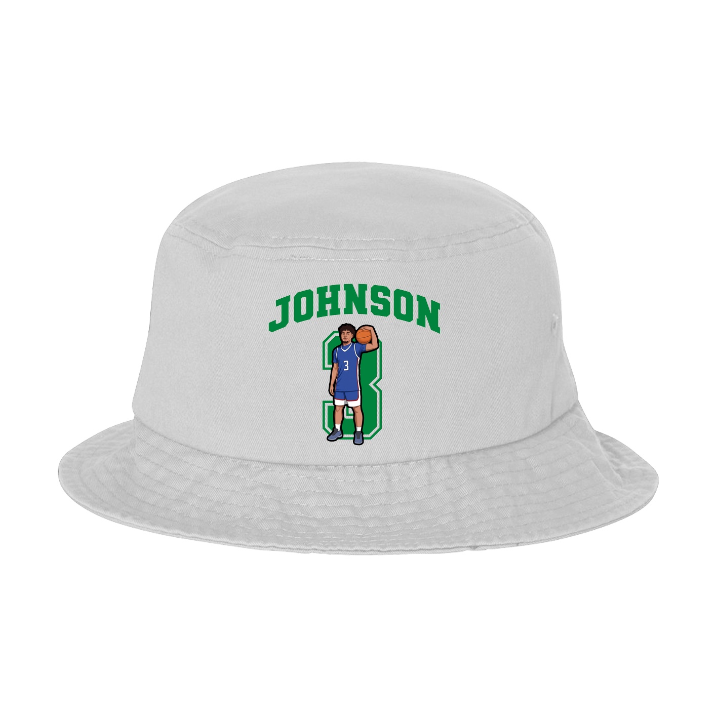 Bucket Cap — Number in White