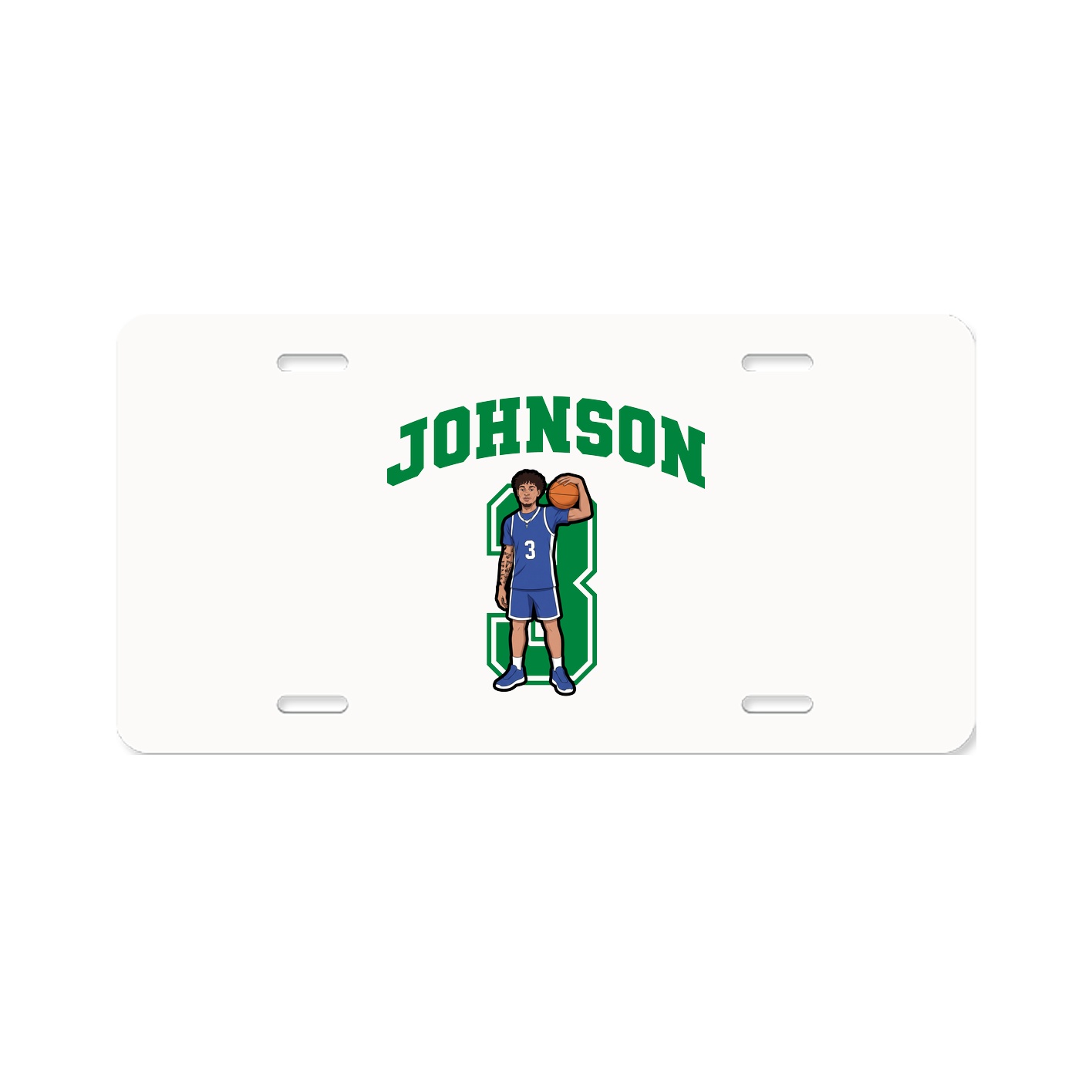 License Plate — Number in Classic