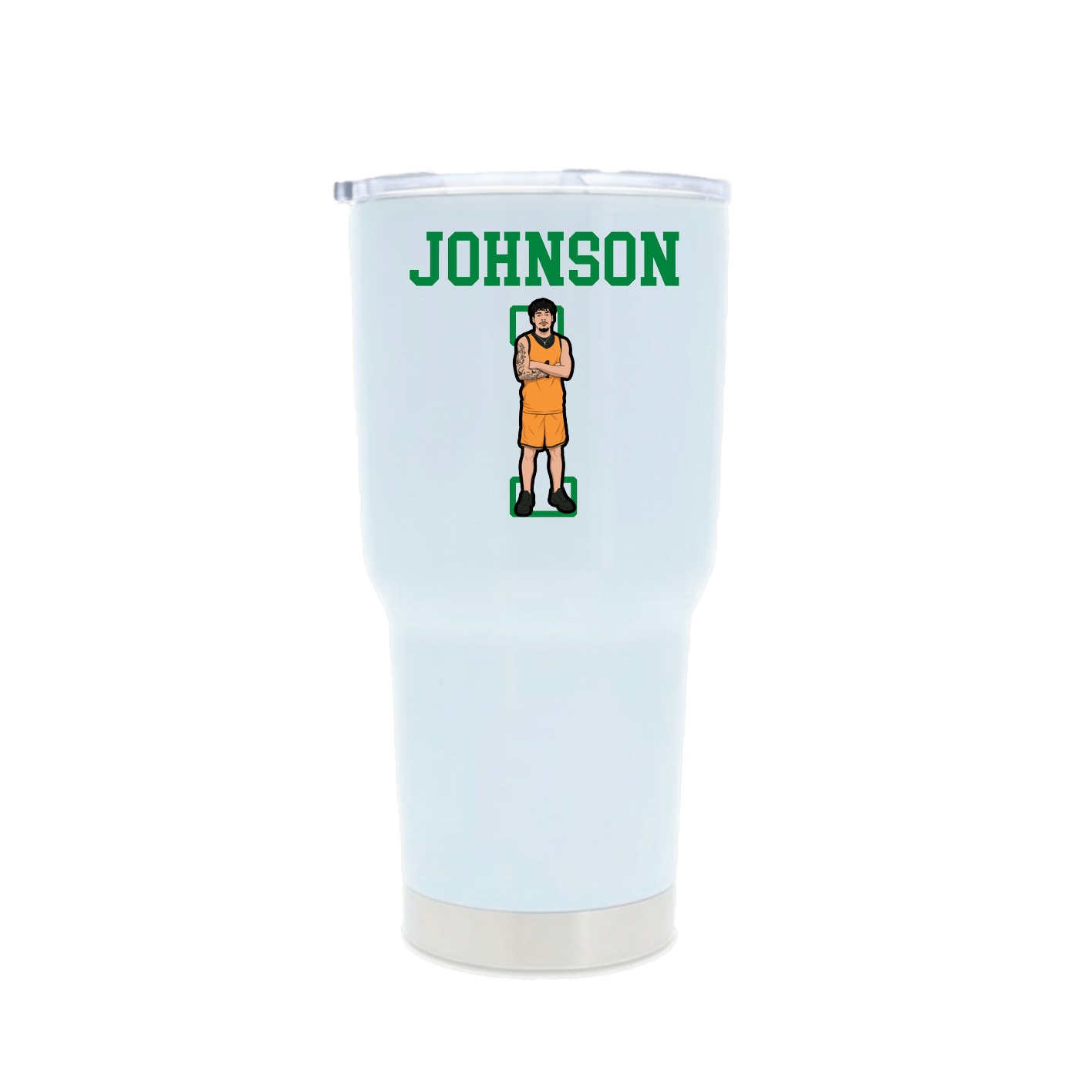 30oz Stainless Steel Tumbler — Shirsey in White