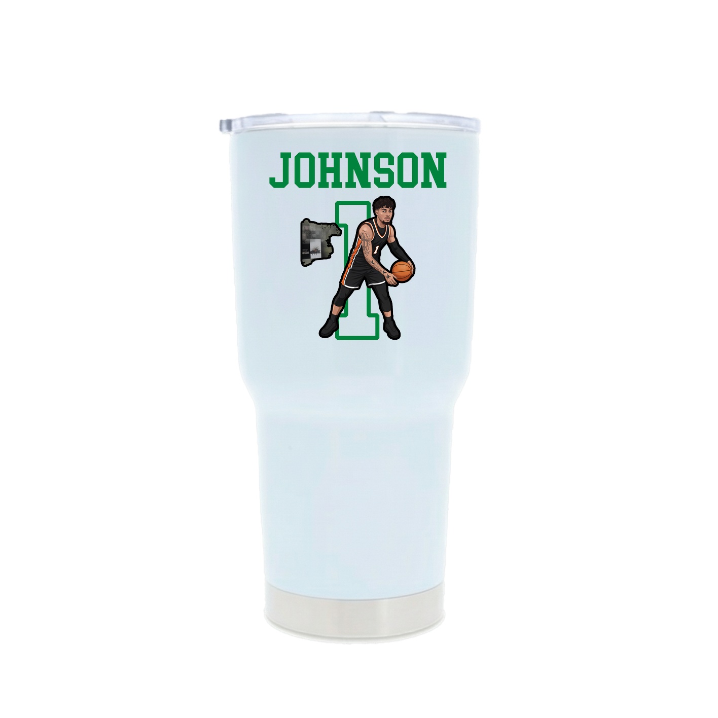 30oz Stainless Steel Tumbler — Shirsey in White