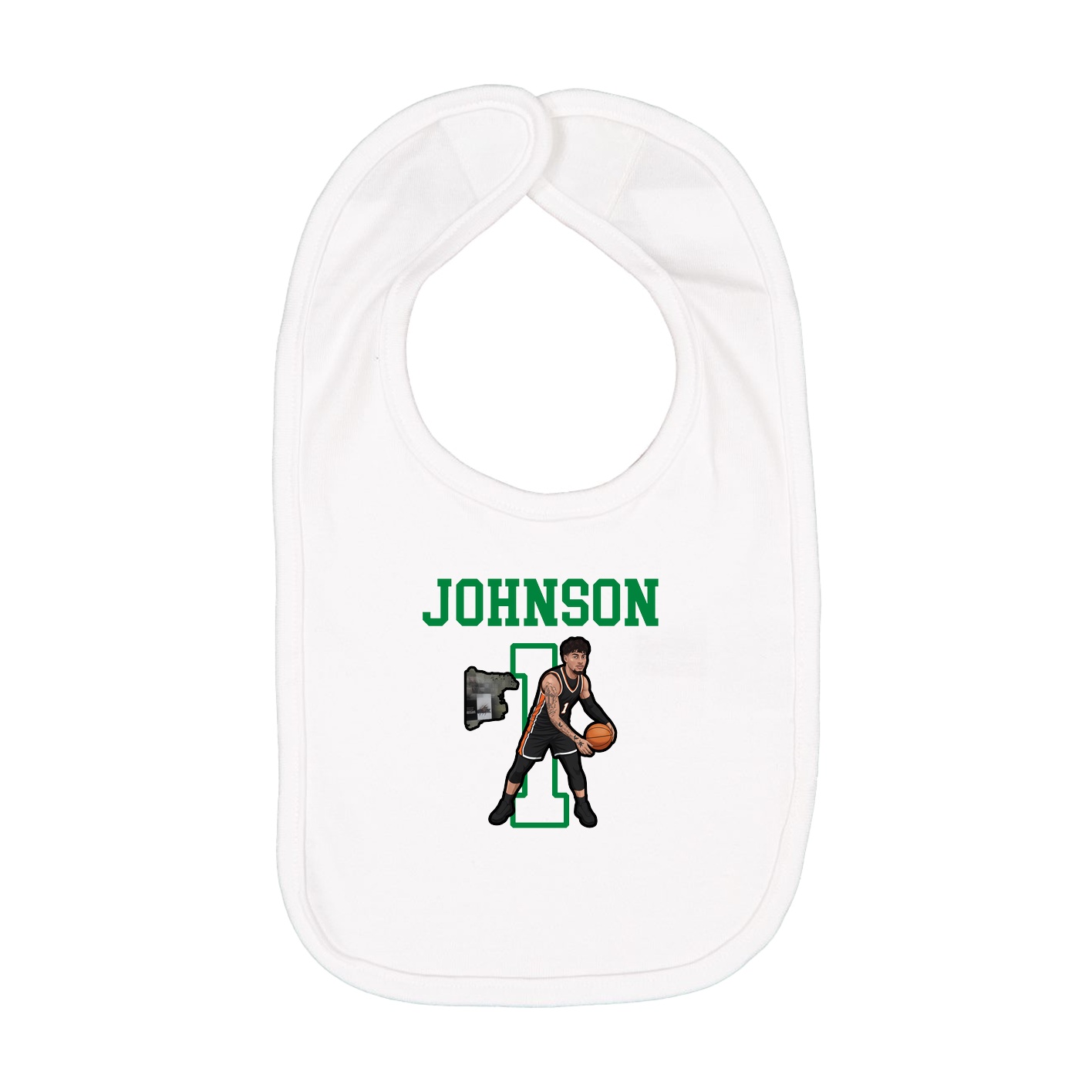 Infant Bib — Shirsey in White