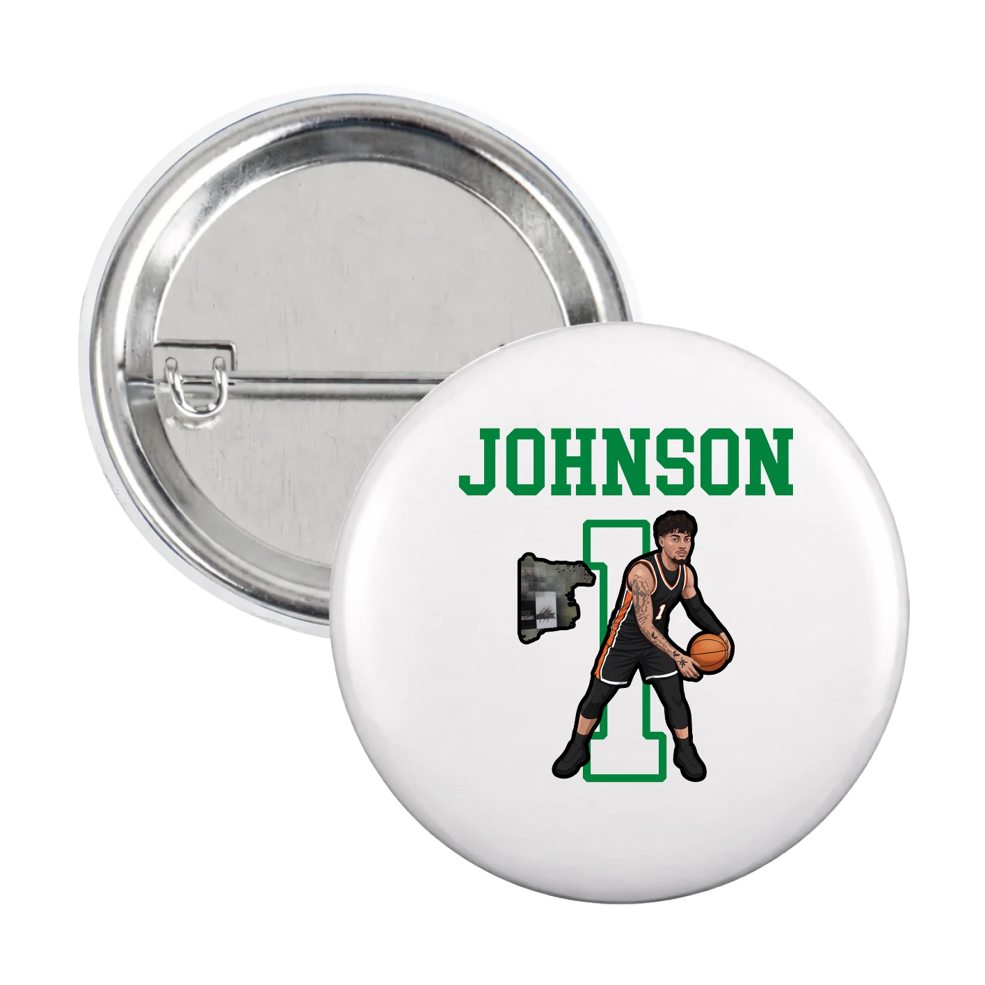 Game Day Button — Shirsey in White