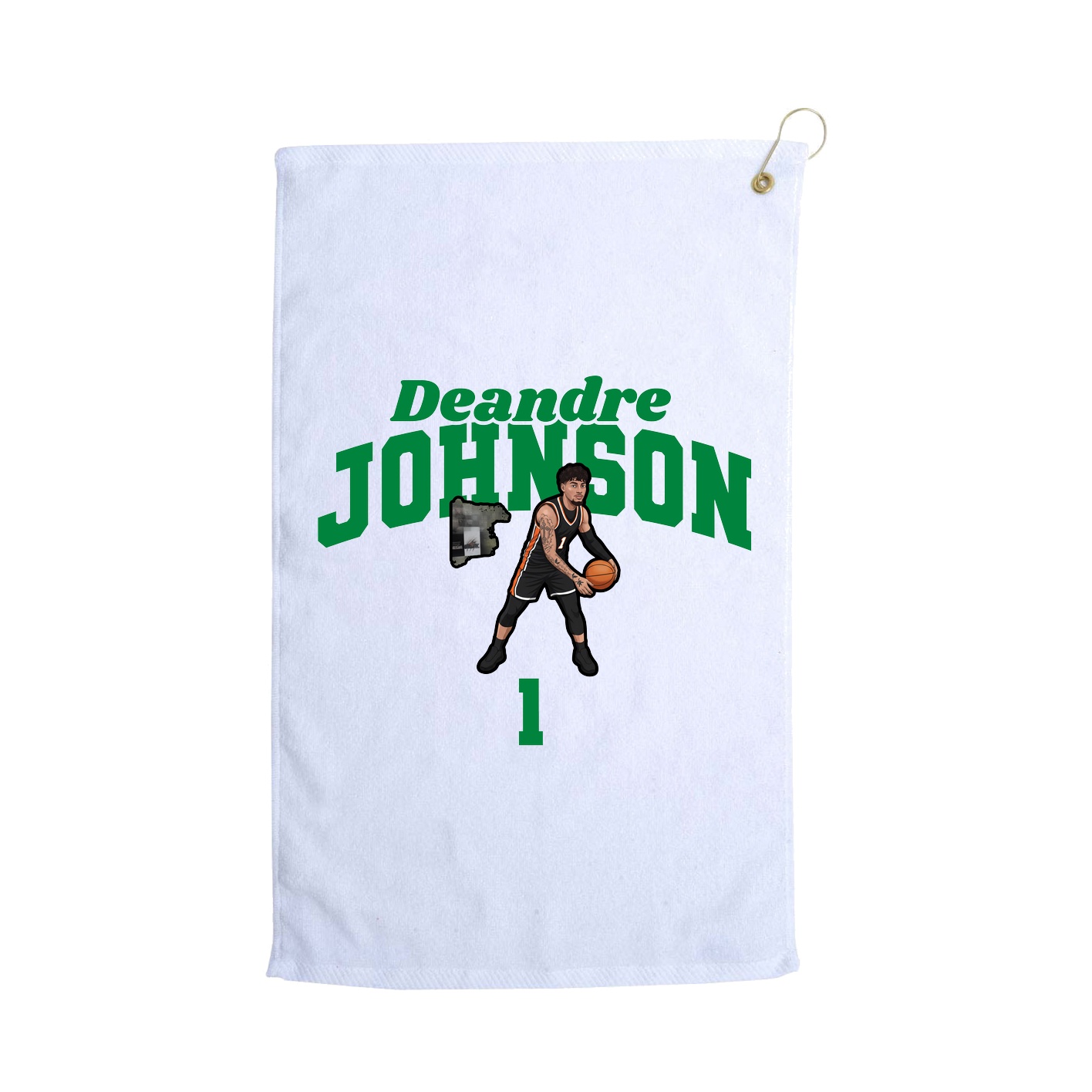 Golf Towel — Signature Arch in White
