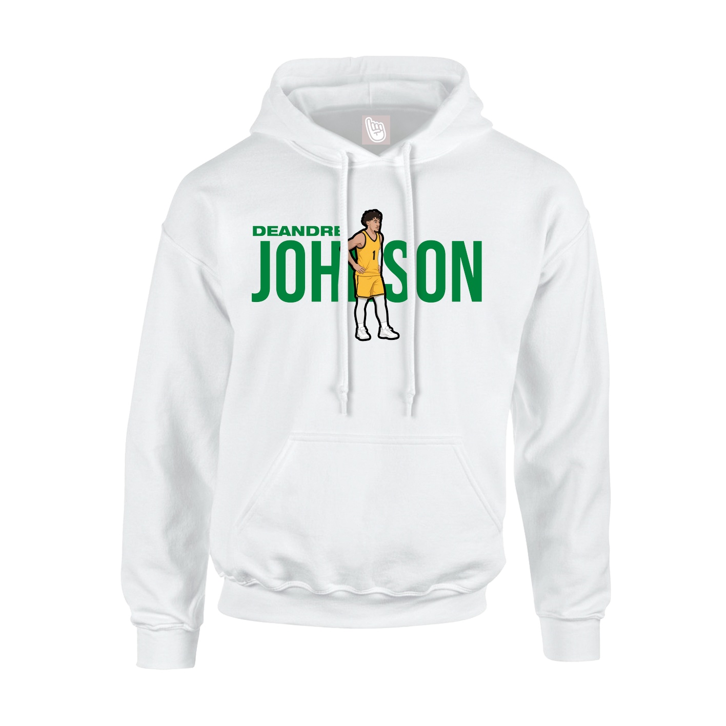 Youth Hoodie — Player Name in White