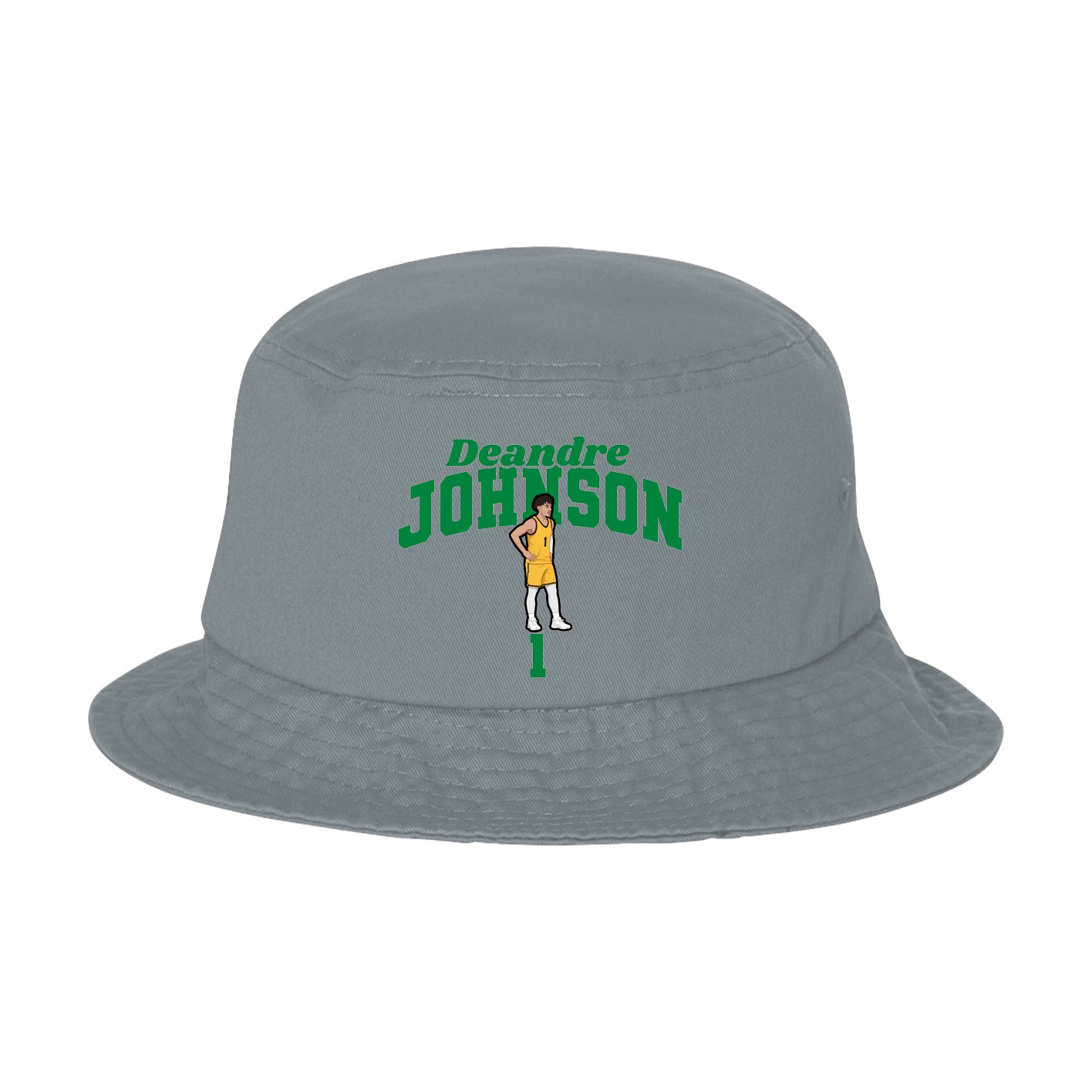 Bucket Cap — Signature Arch in Grey
