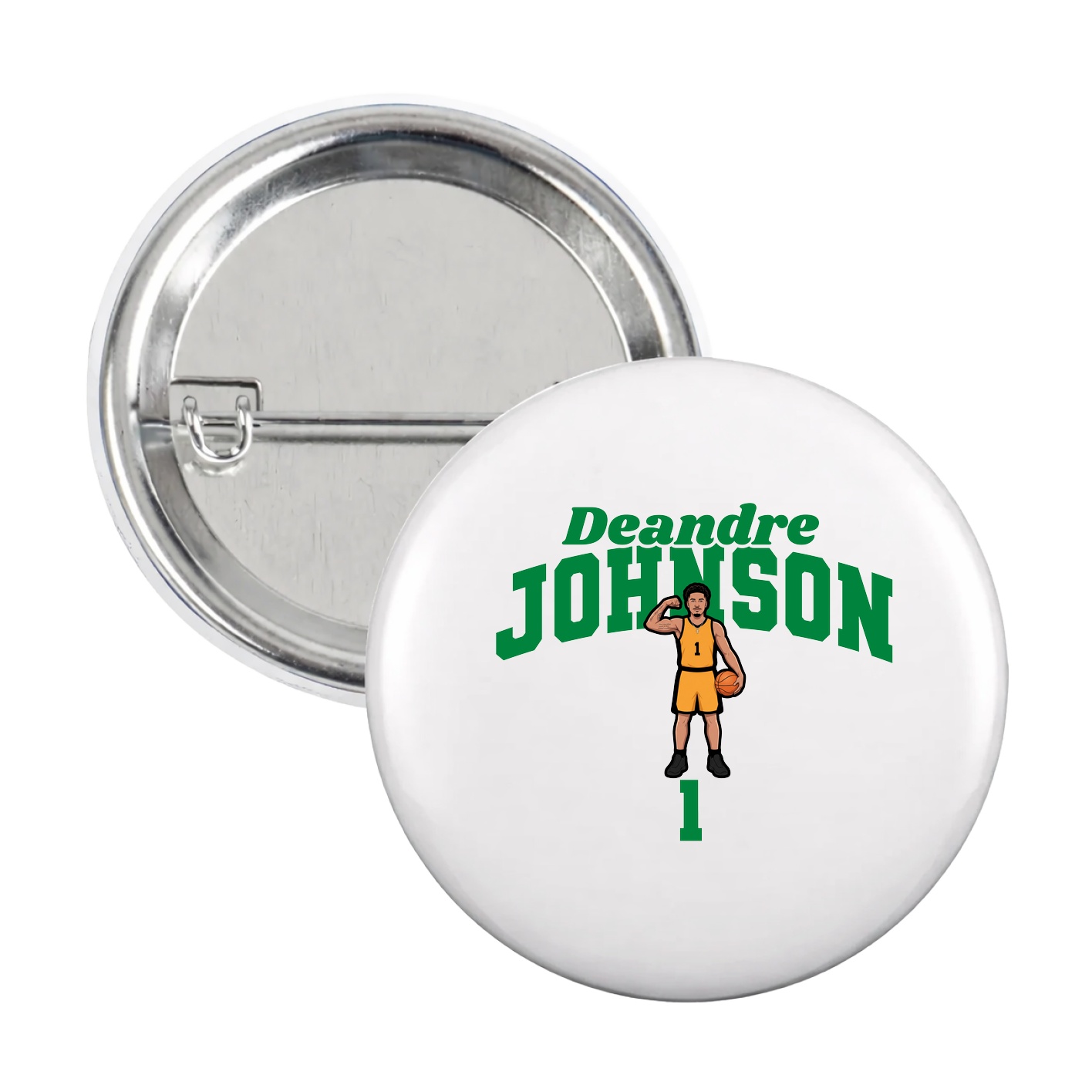 Game Day Button — Signature Arch in White