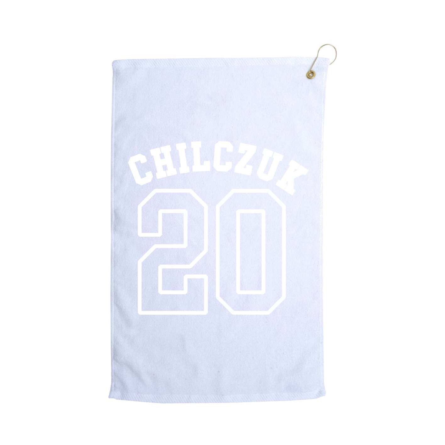 Golf Towel — Shirsey Arch in White
