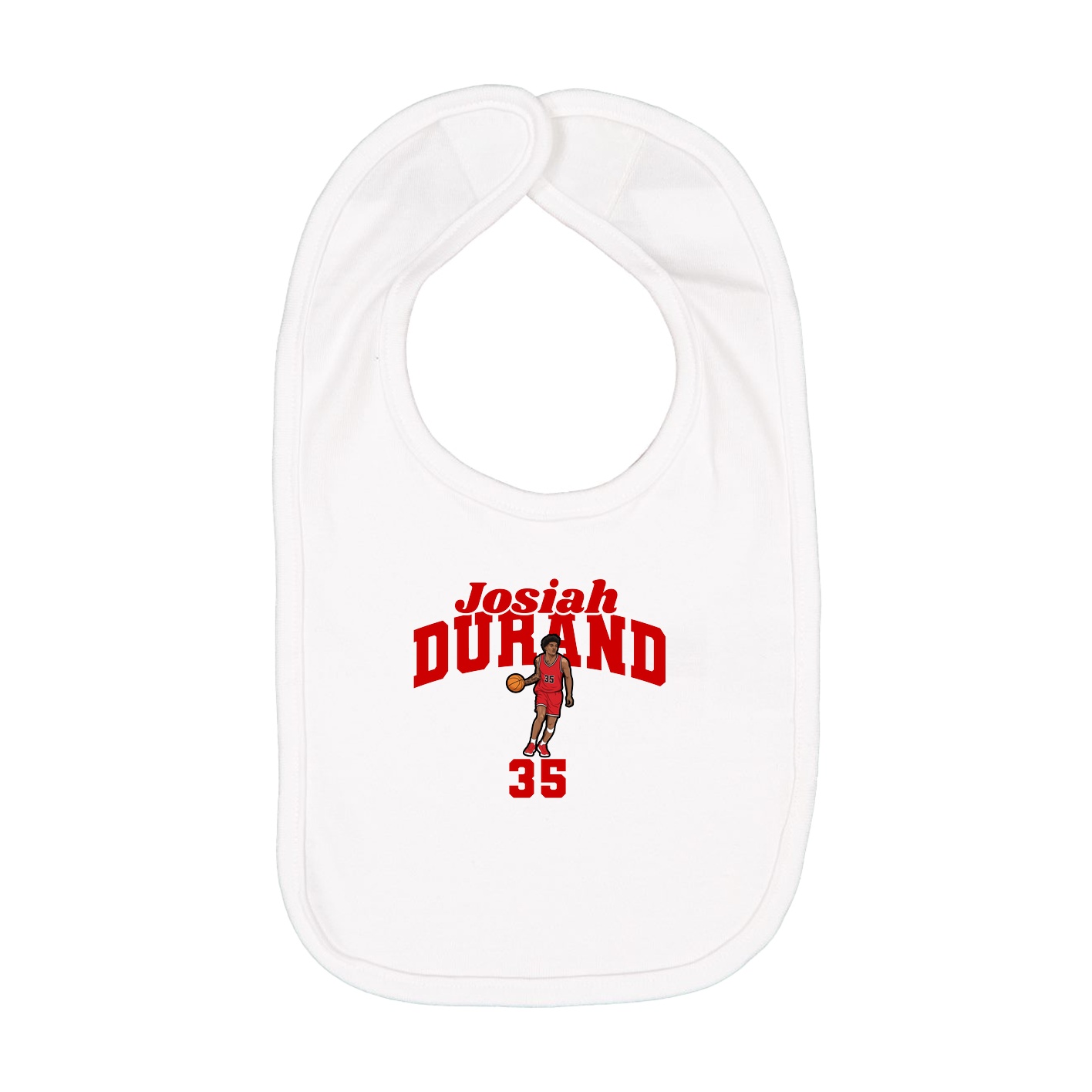 Infant Bib — Signature Arch in White