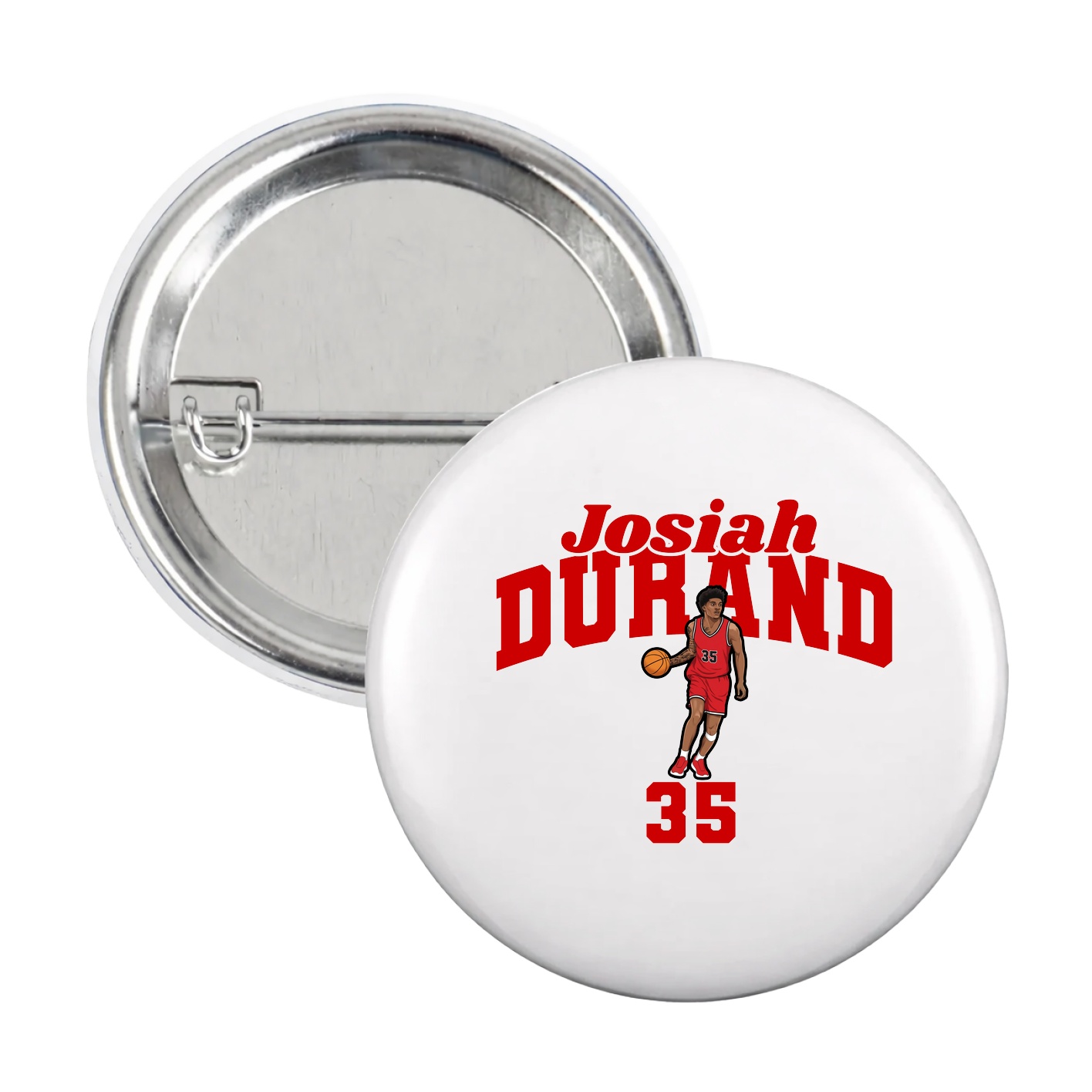 Game Day Button — Signature Arch in White