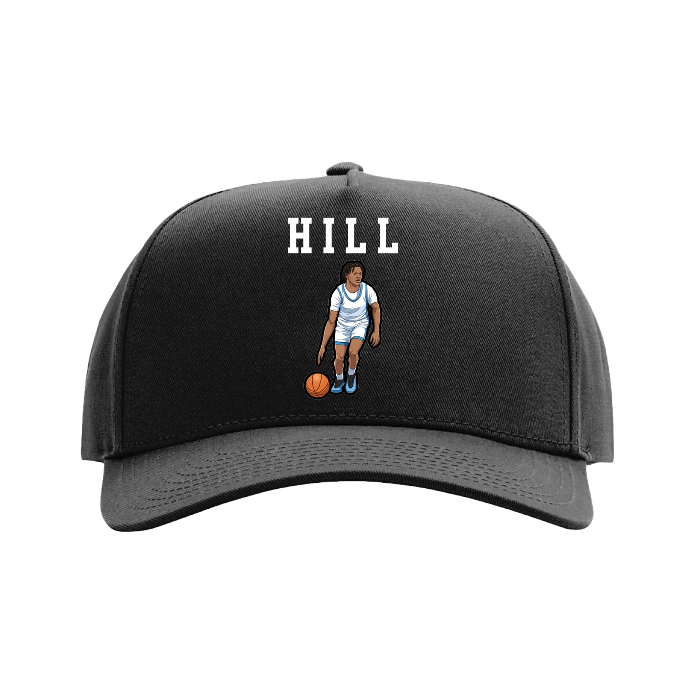 Full Fabric Five-Panel Champ Cap — Shirsey in Black