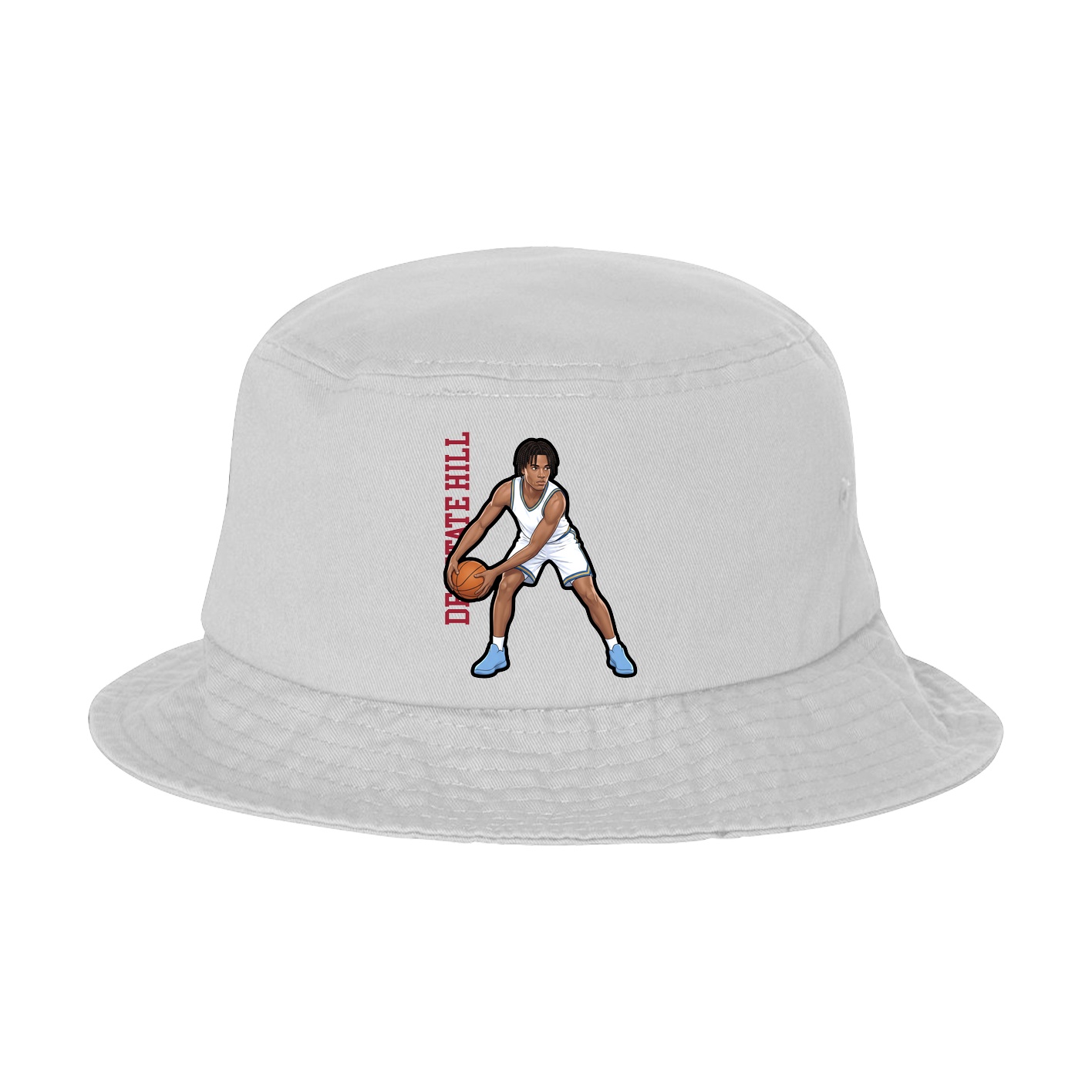 Bucket Cap — Name Vertical in White