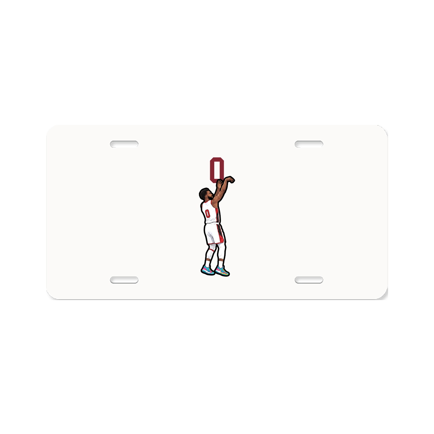 License Plate — Number Top in Classic