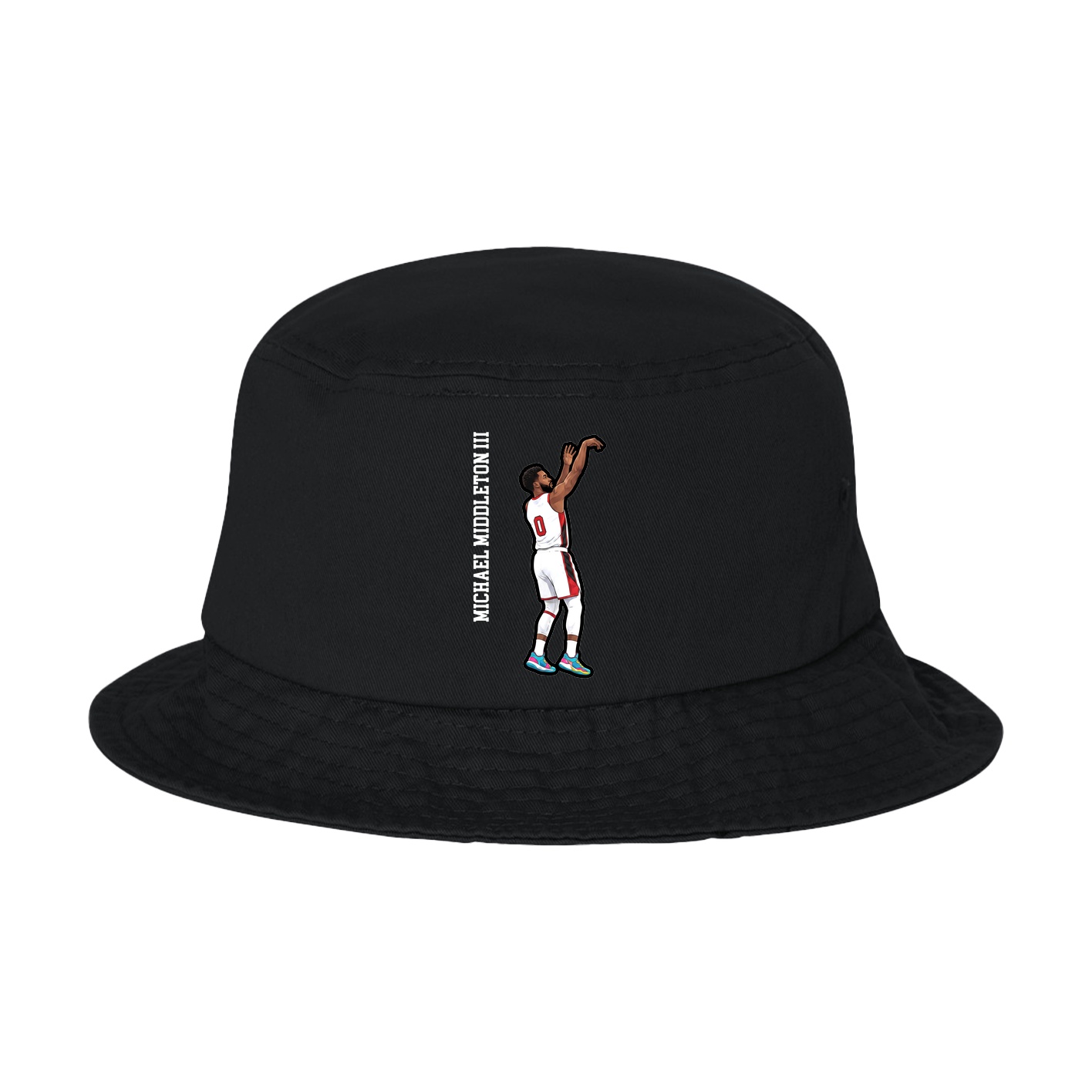Bucket Cap — Name Vertical in Black