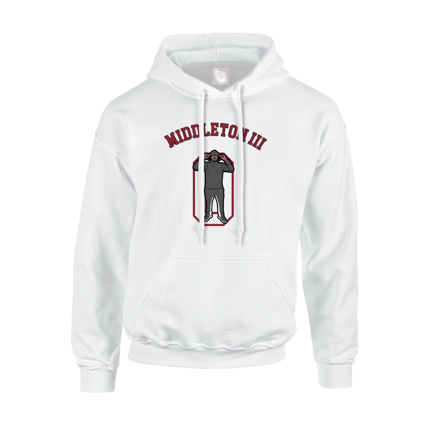 Youth Hoodie — Shirsey Arch in White