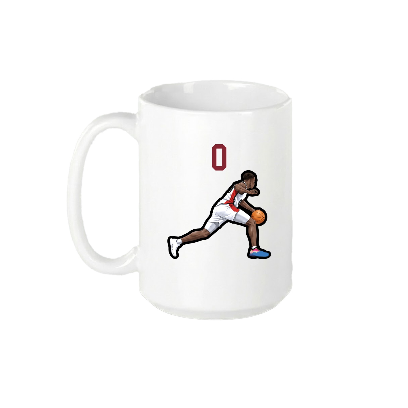 15oz Coffee Mug — Number Top in White