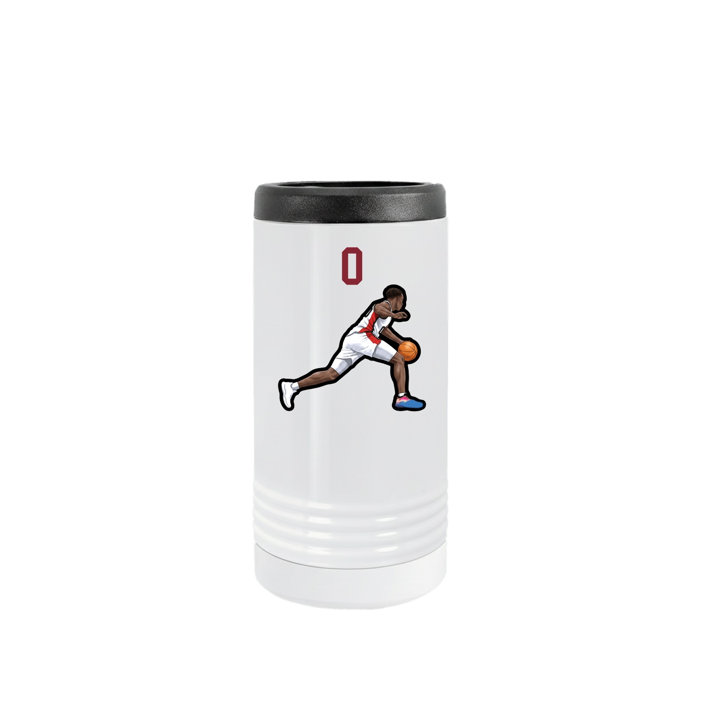 Slim Beverage Holder — Number Top in White