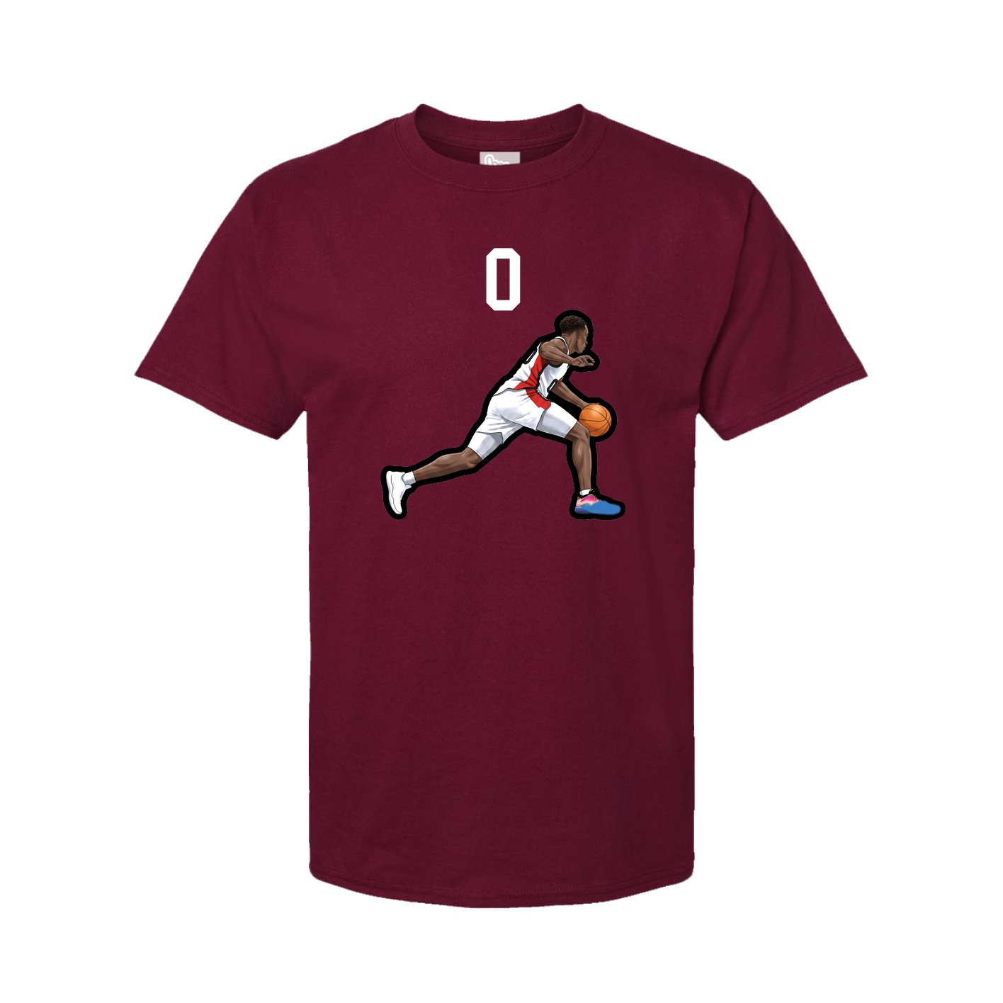Tee — Number Top in Cardinal