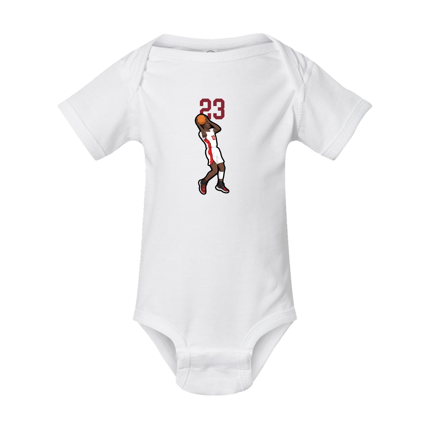 Baby Onesie — Number Top in White