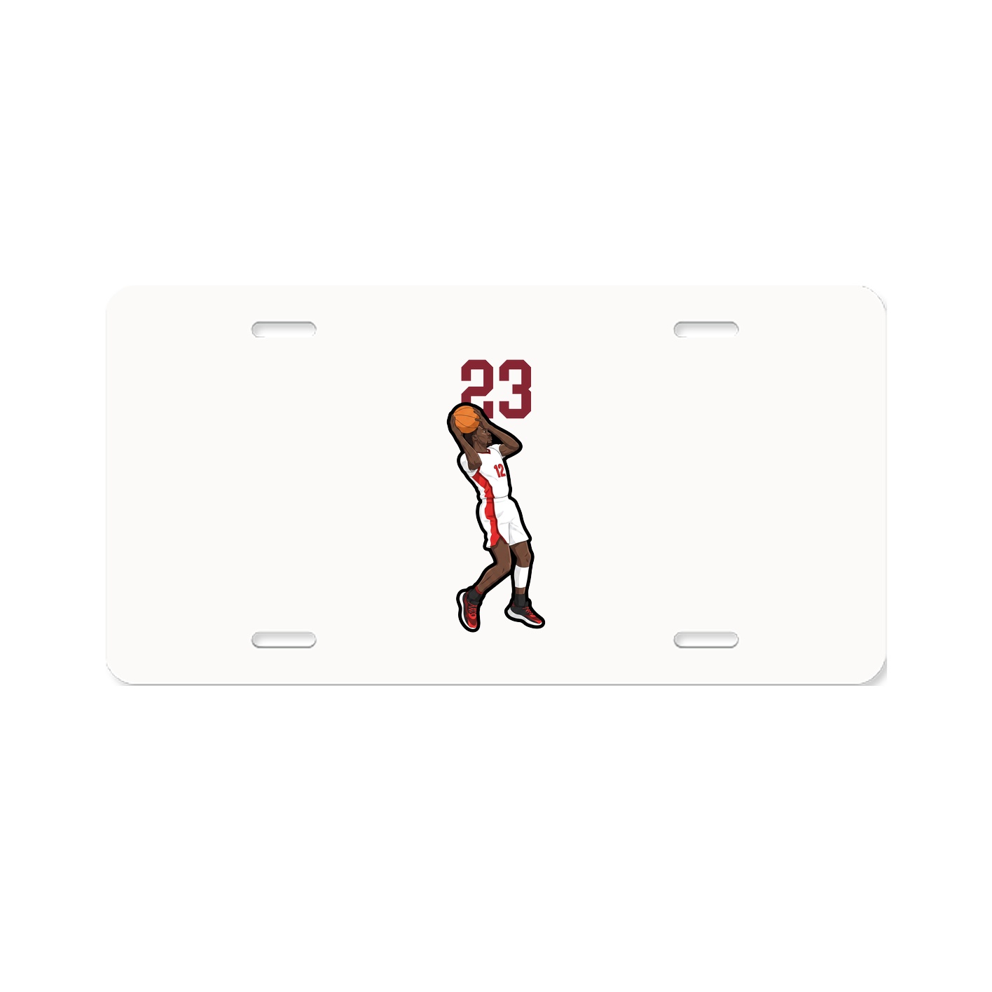 License Plate — Number Top in Classic