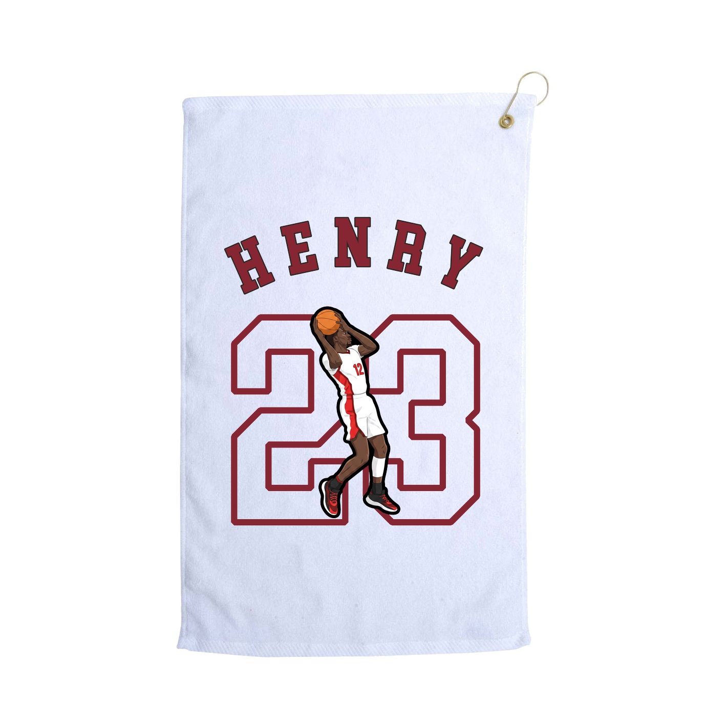Golf Towel — Shirsey Arch in White