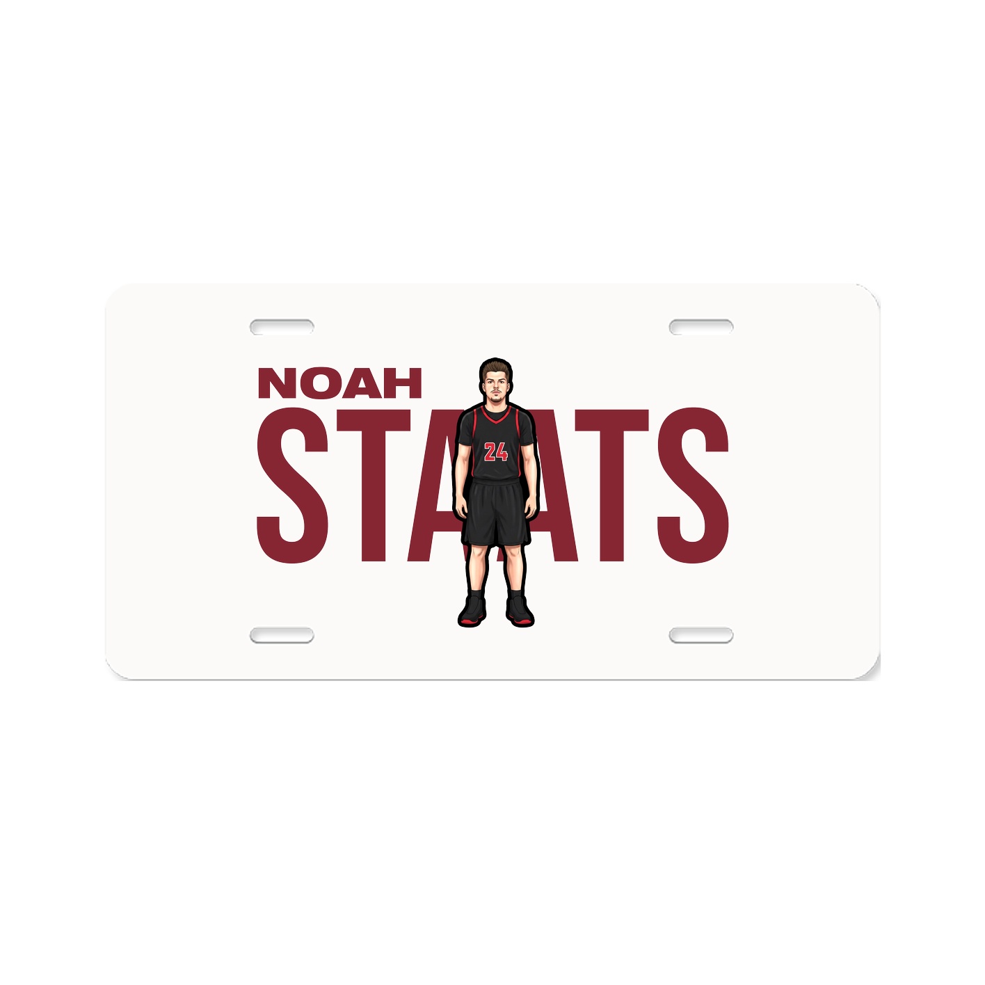 License Plate — Player Name in Classic
