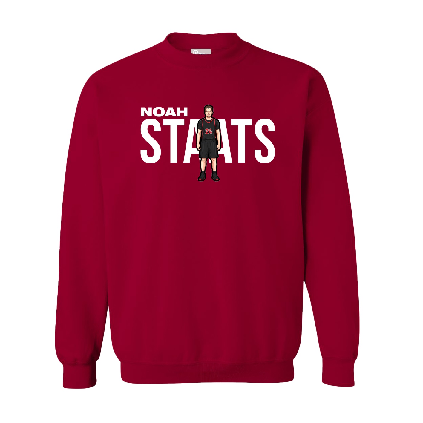 Fleece Crew — Player Name in Cardinal