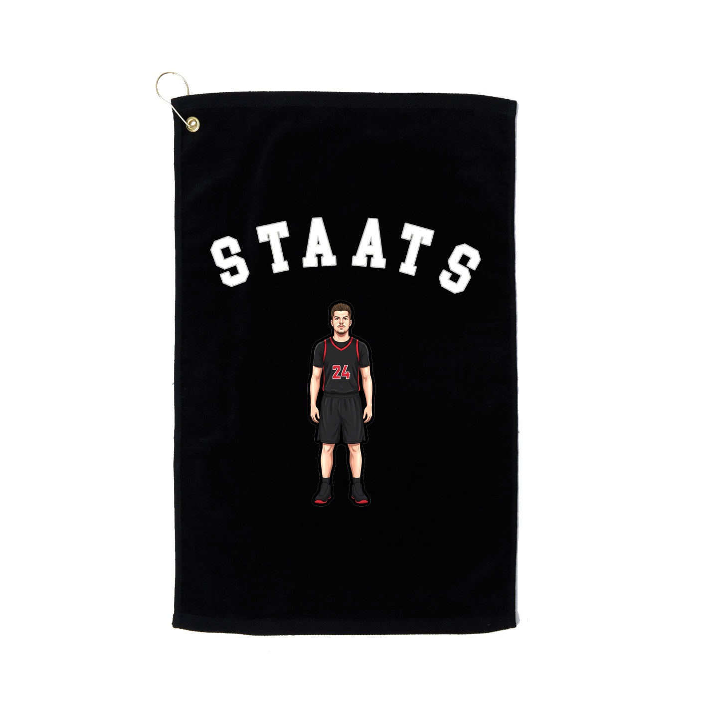 Golf Towel — Shirsey Arch in Black