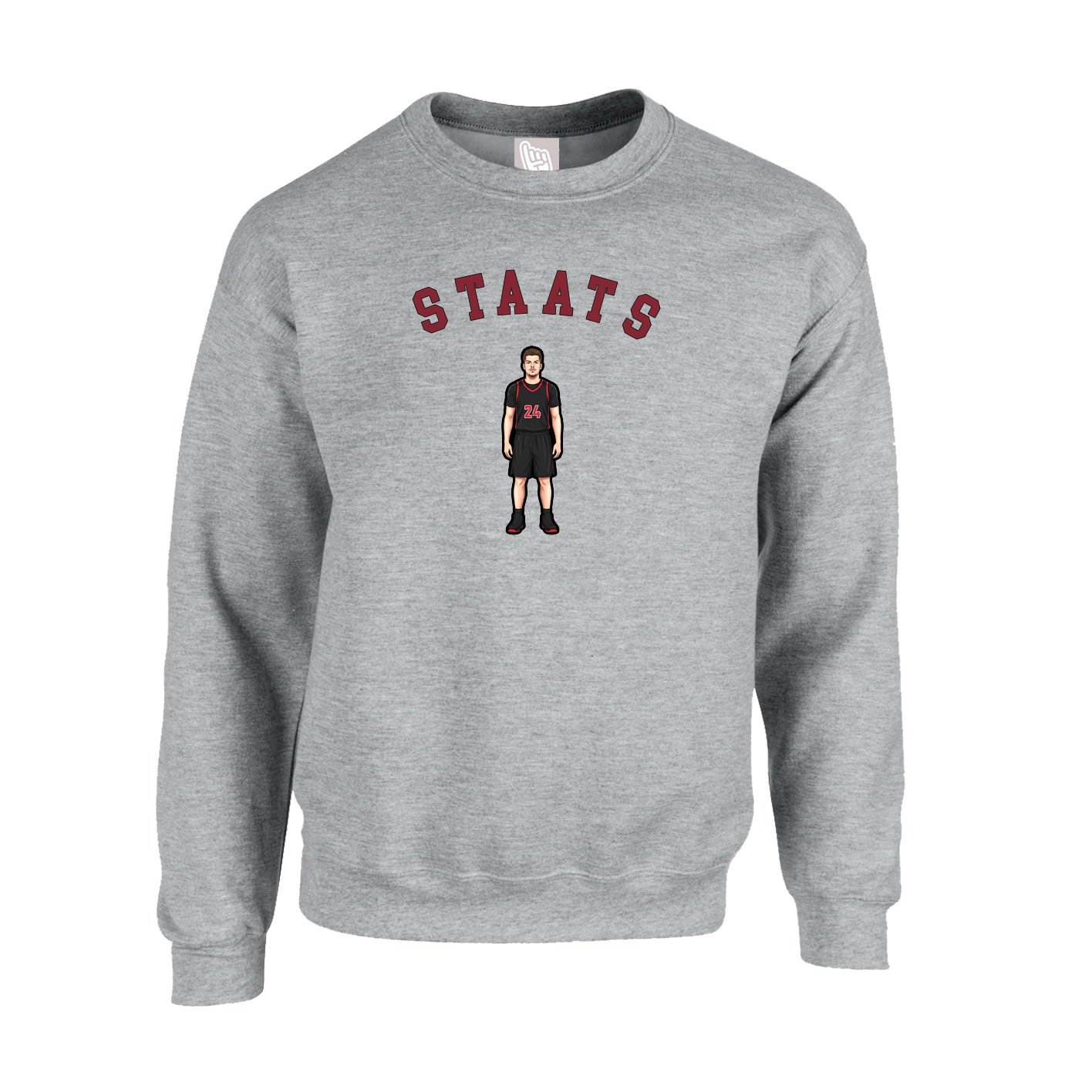 Fleece Crew — Shirsey Arch in Grey