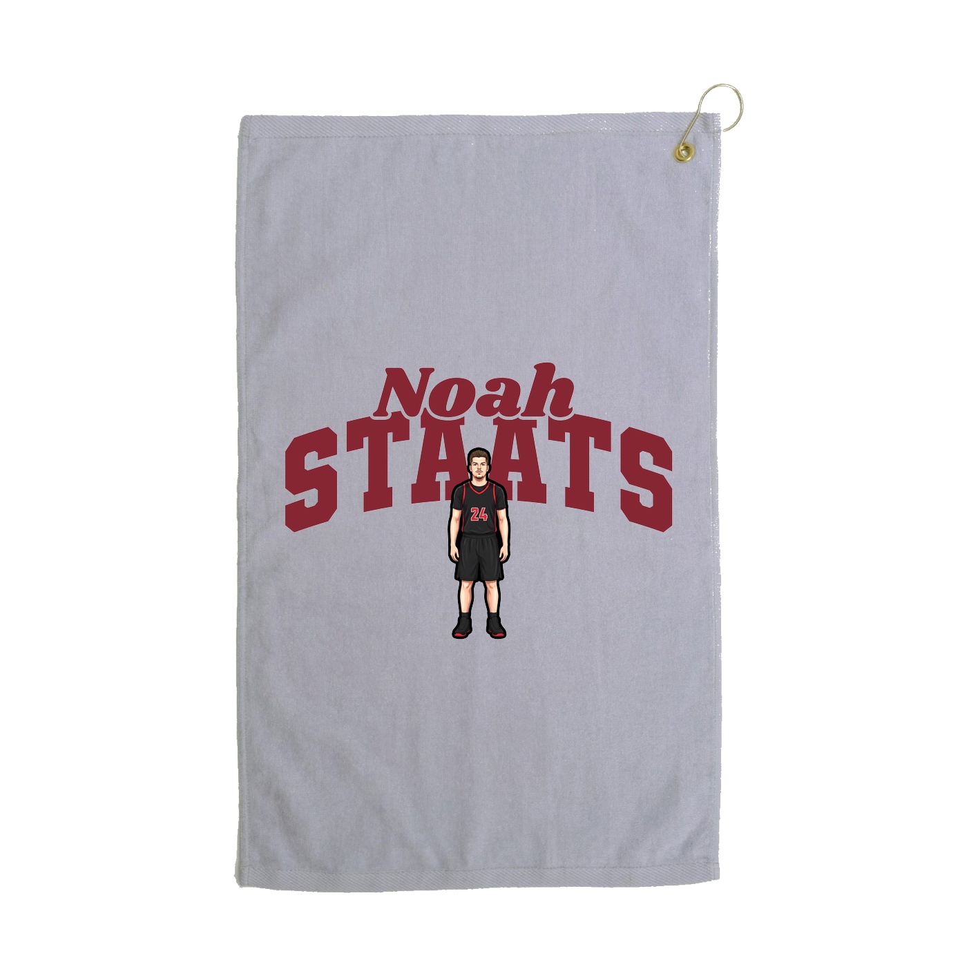 Golf Towel — Signature Arch in Grey