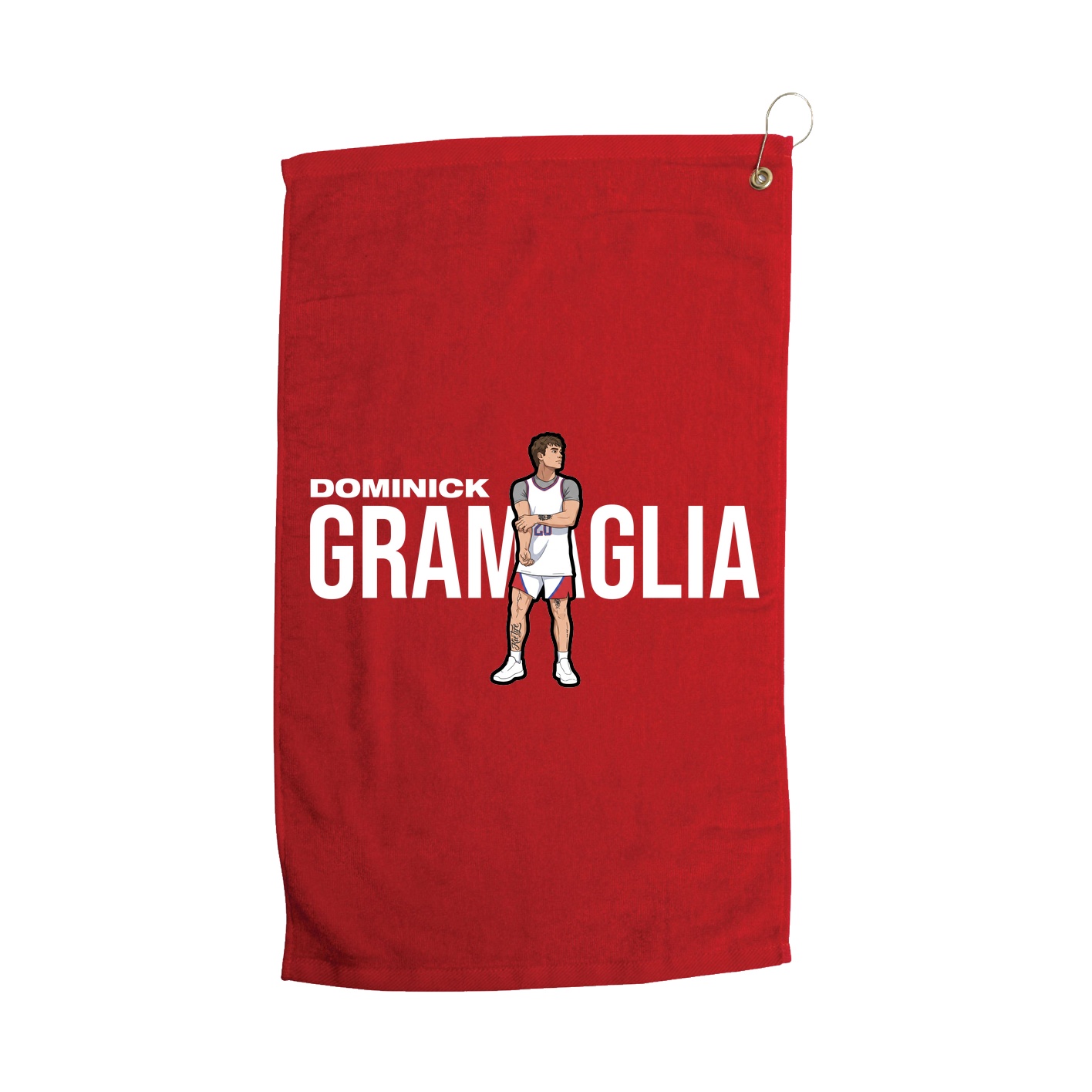 Golf Towel — Player Name in Red