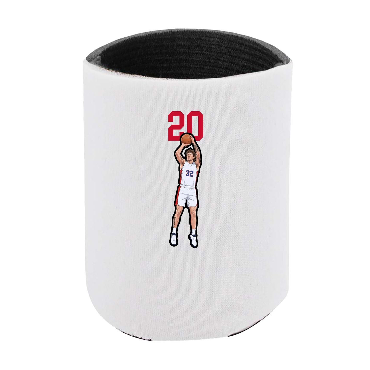 Can Holder — Number Top in White