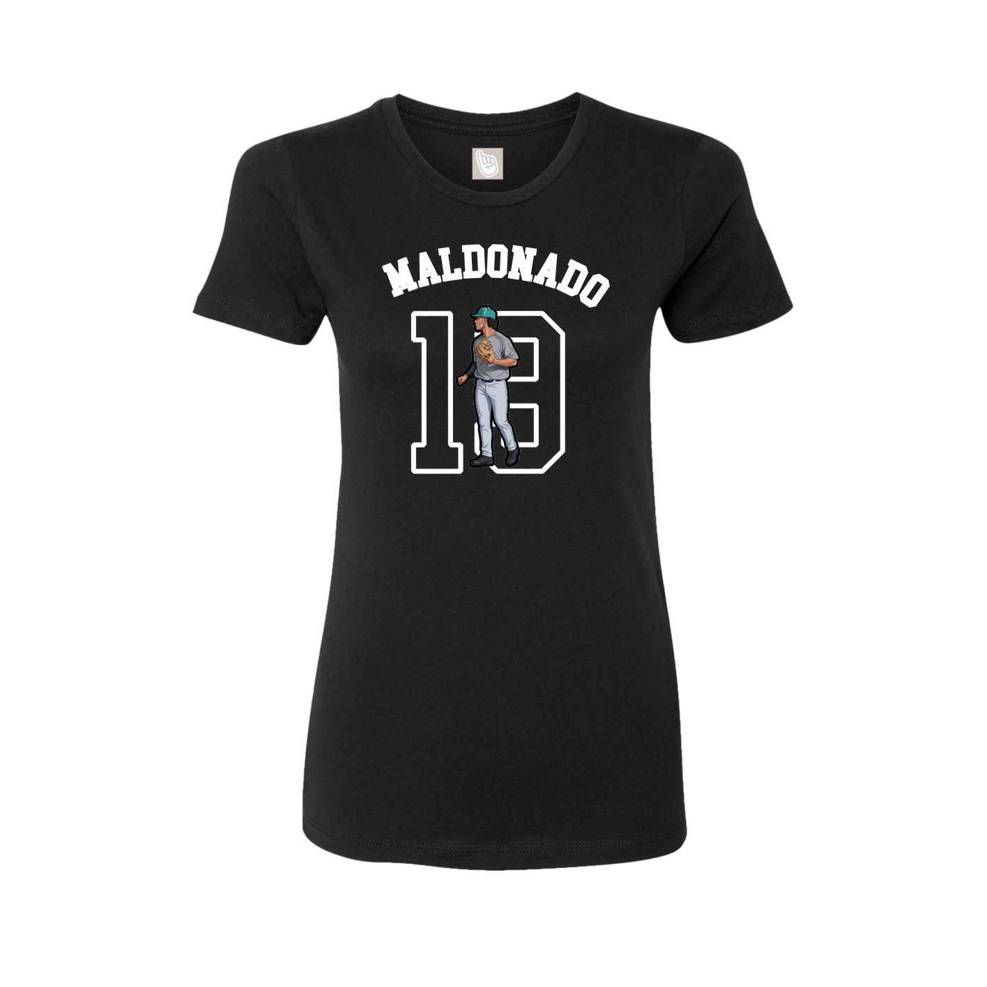 Fitted Women's Tee — Shirsey Arch in Black
