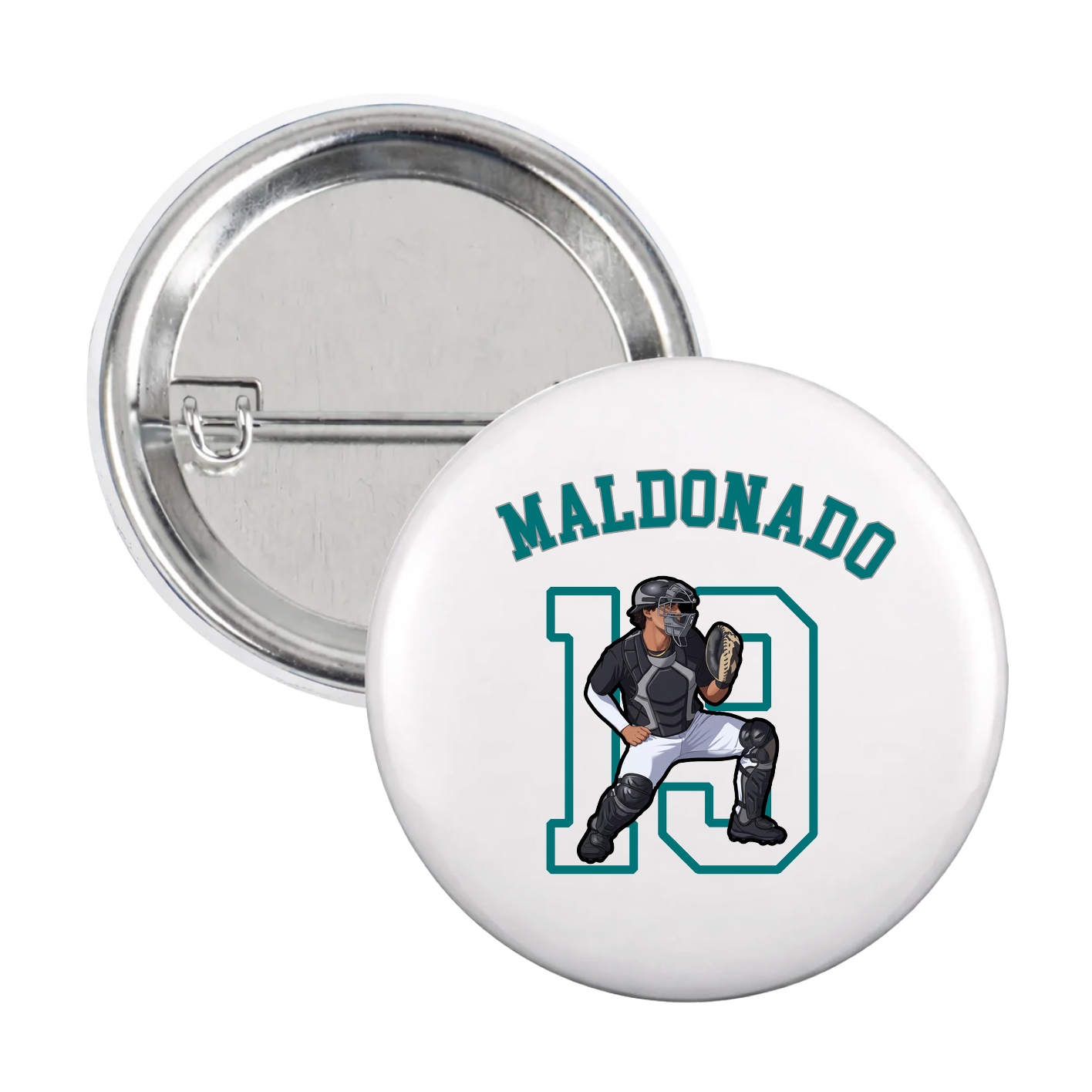 Game Day Button — Shirsey Arch in White