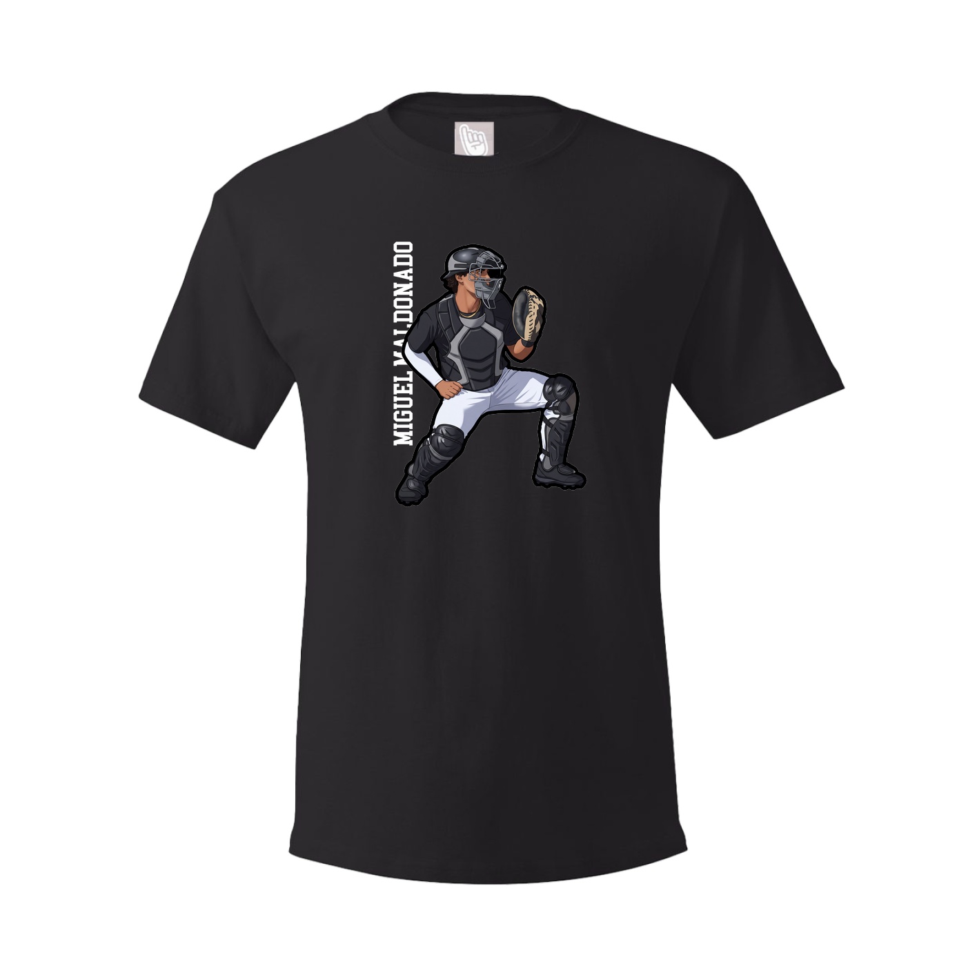 Youth Tee — Name Vertical in Black