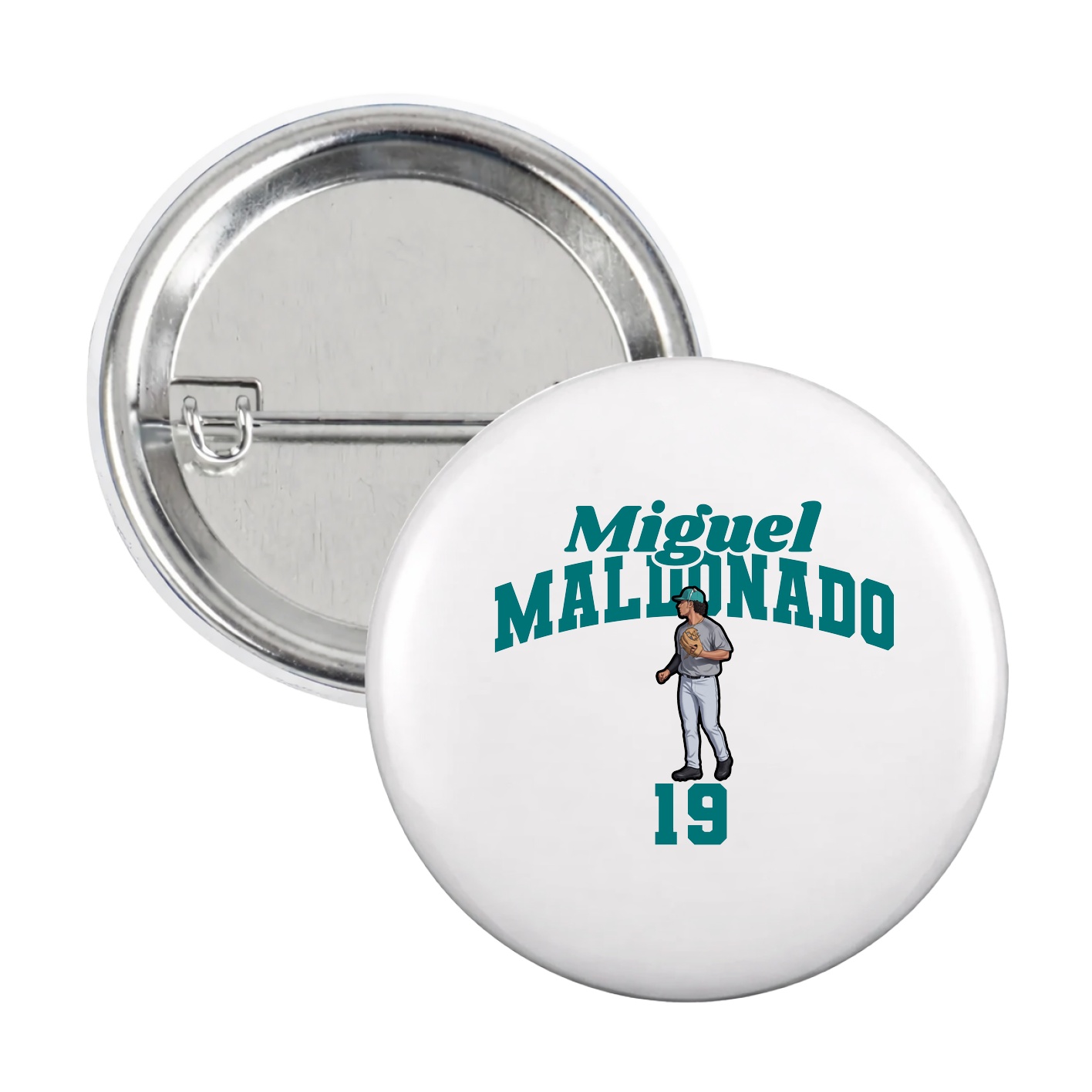 Game Day Button — Signature Arch in White