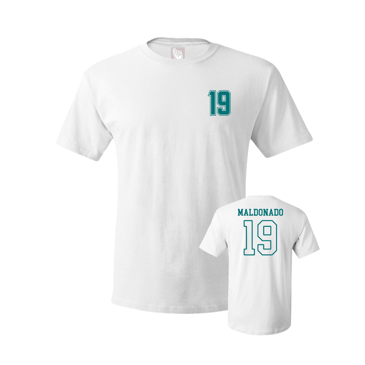 Youth Tee — Chest Back in White