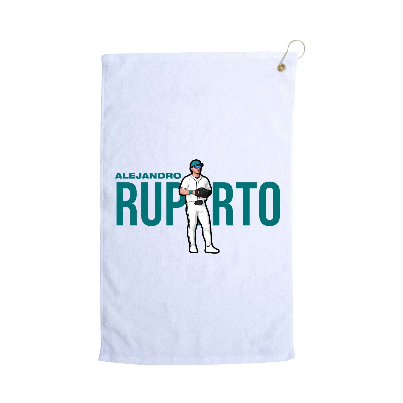 Golf Towel — Player Name in White