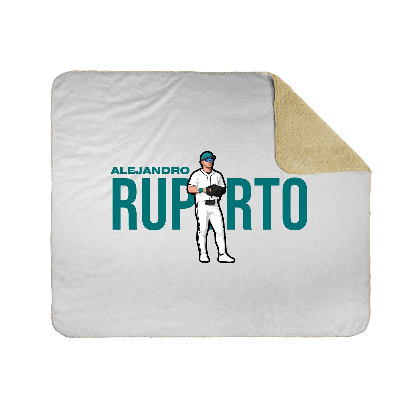 Throw Blanket — Player Name in White