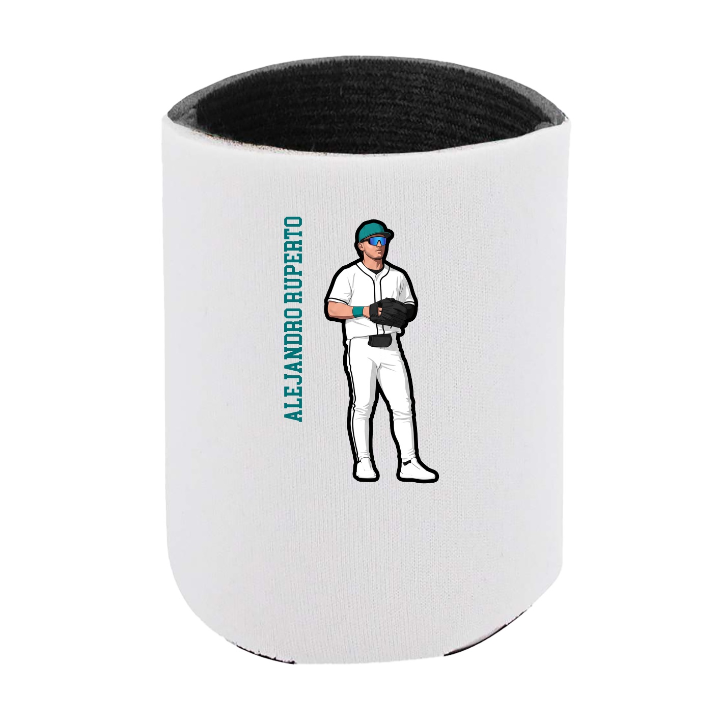 Can Holder — Name Vertical in White