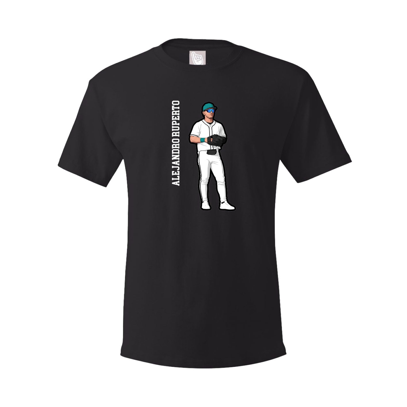 Tee — Name Vertical in Black