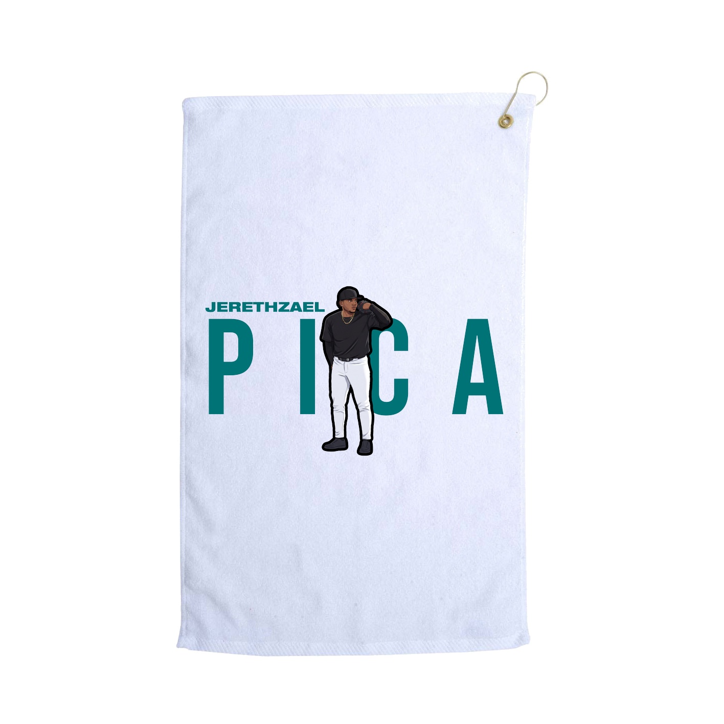 Golf Towel — Player Name in White