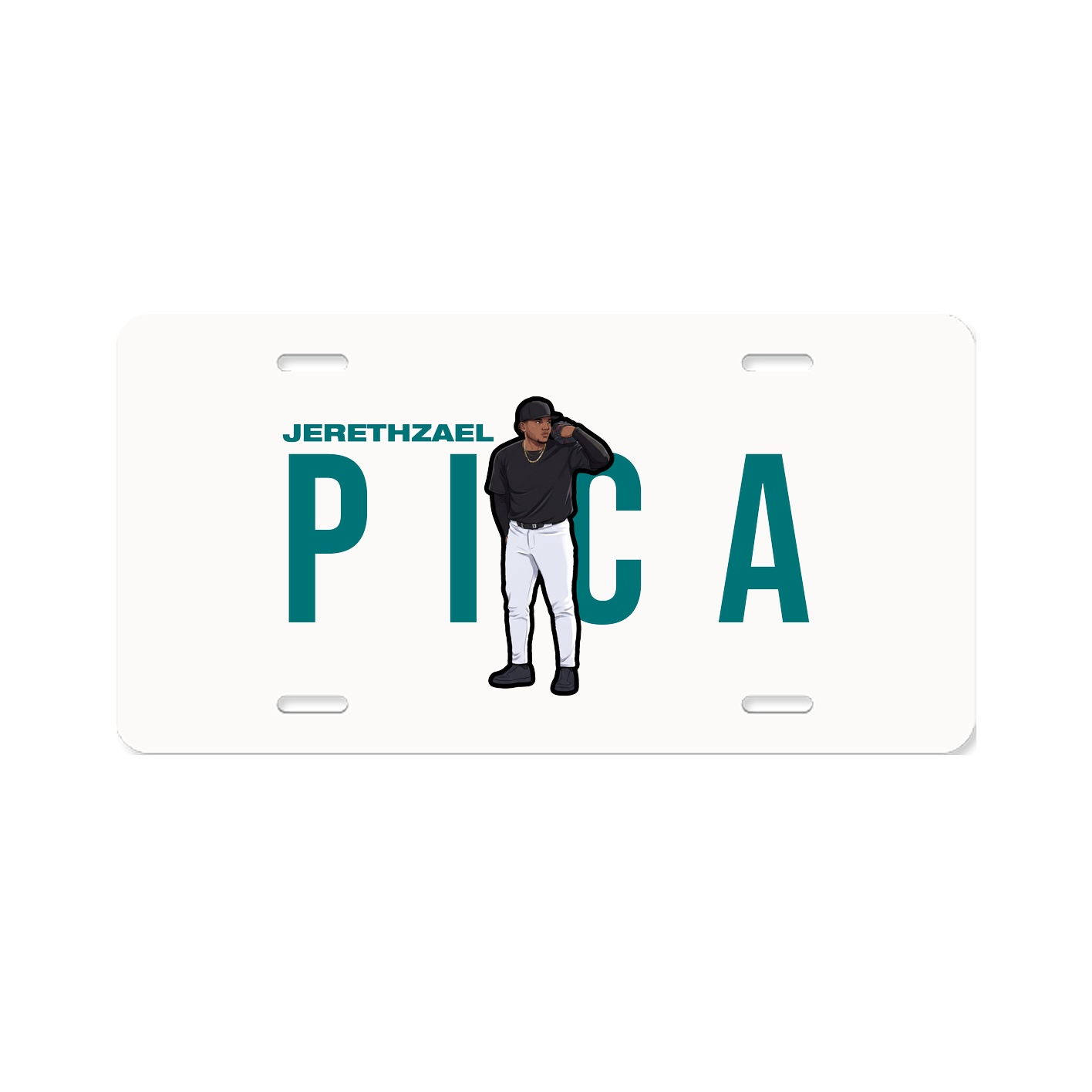 License Plate — Player Name in Classic