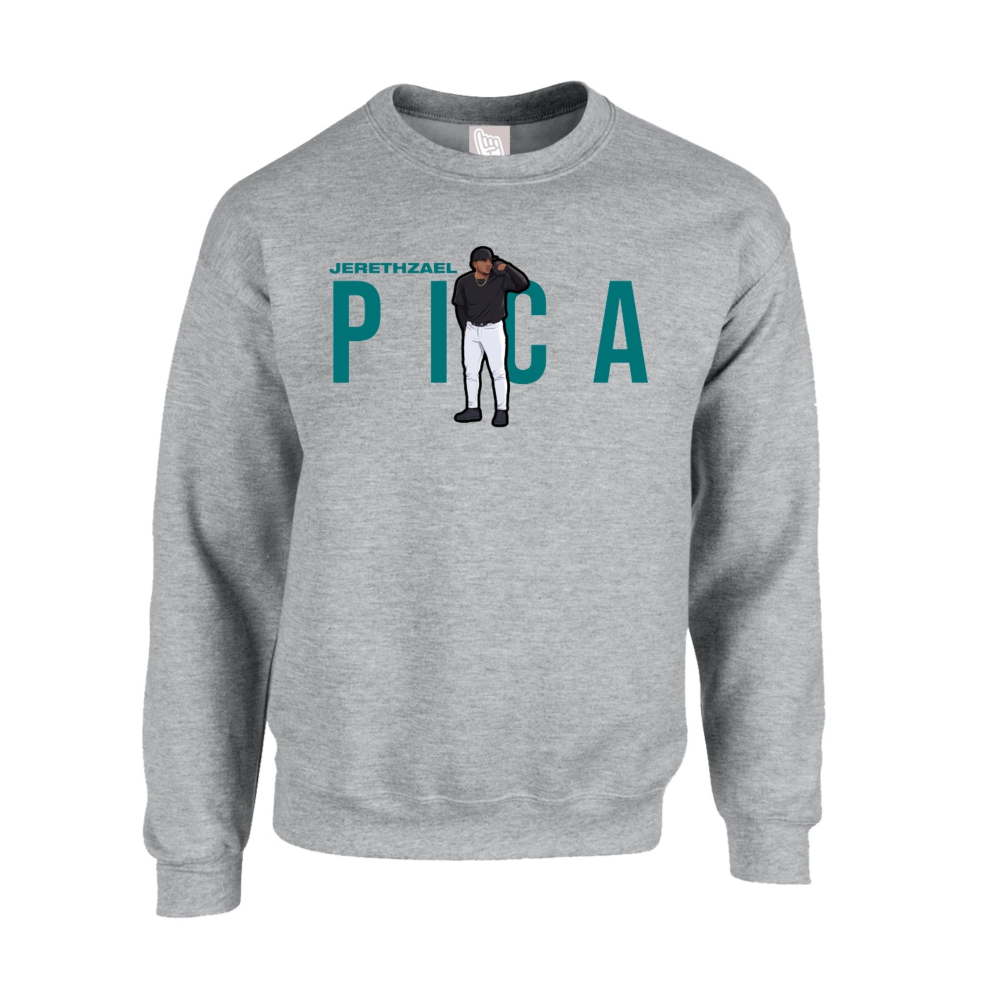 Fleece Crew — Player Name in Grey