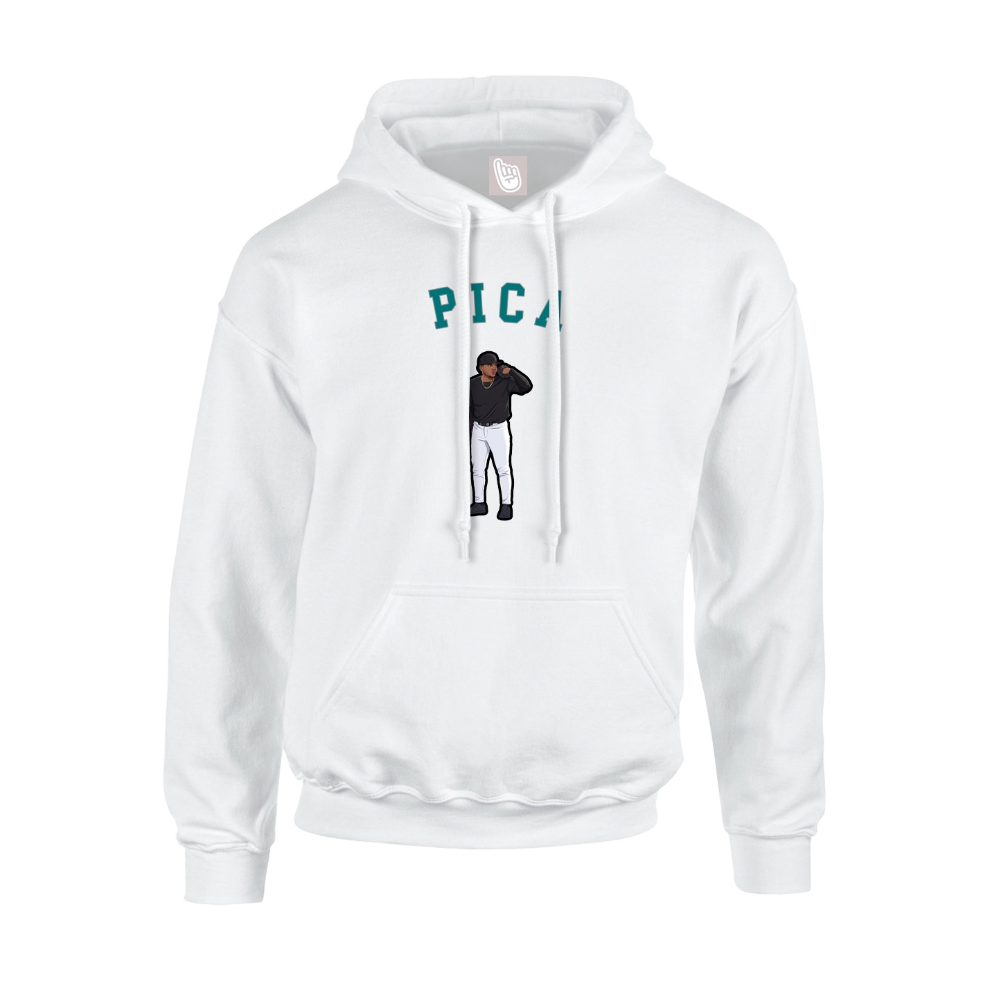 Youth Hoodie — Shirsey Arch in White