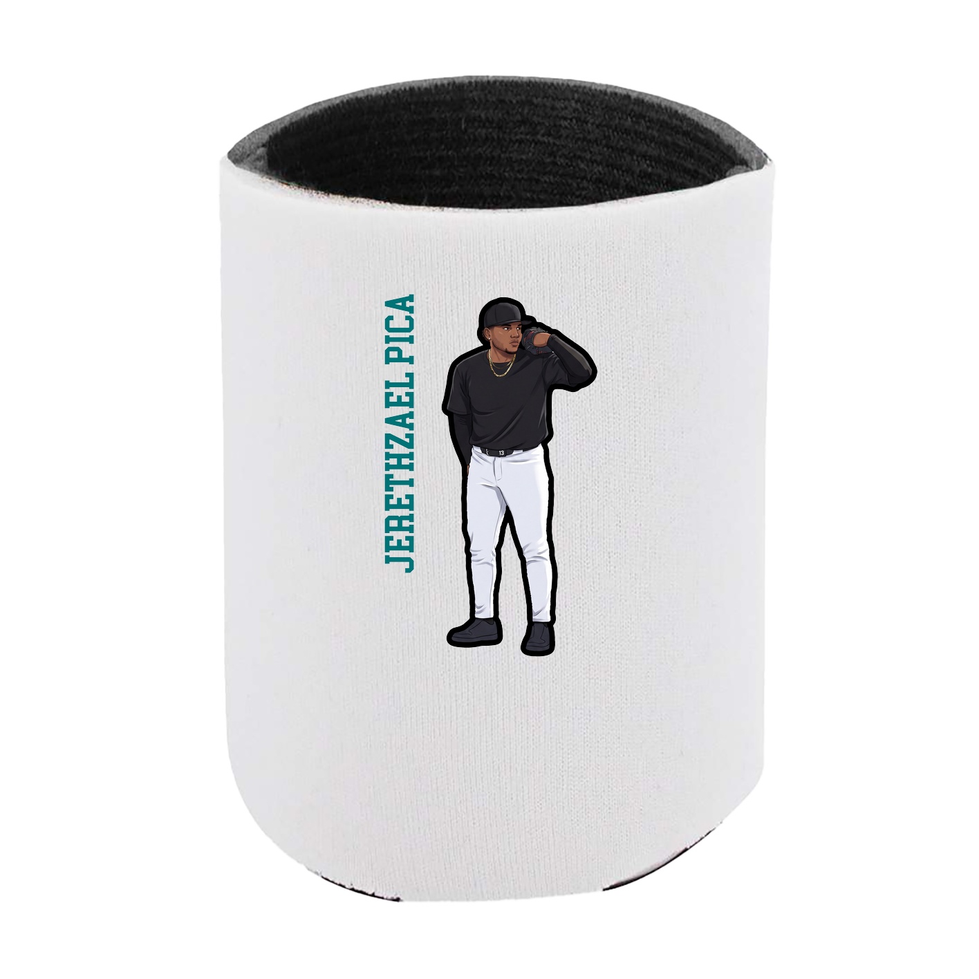 Can Holder — Name Vertical in White